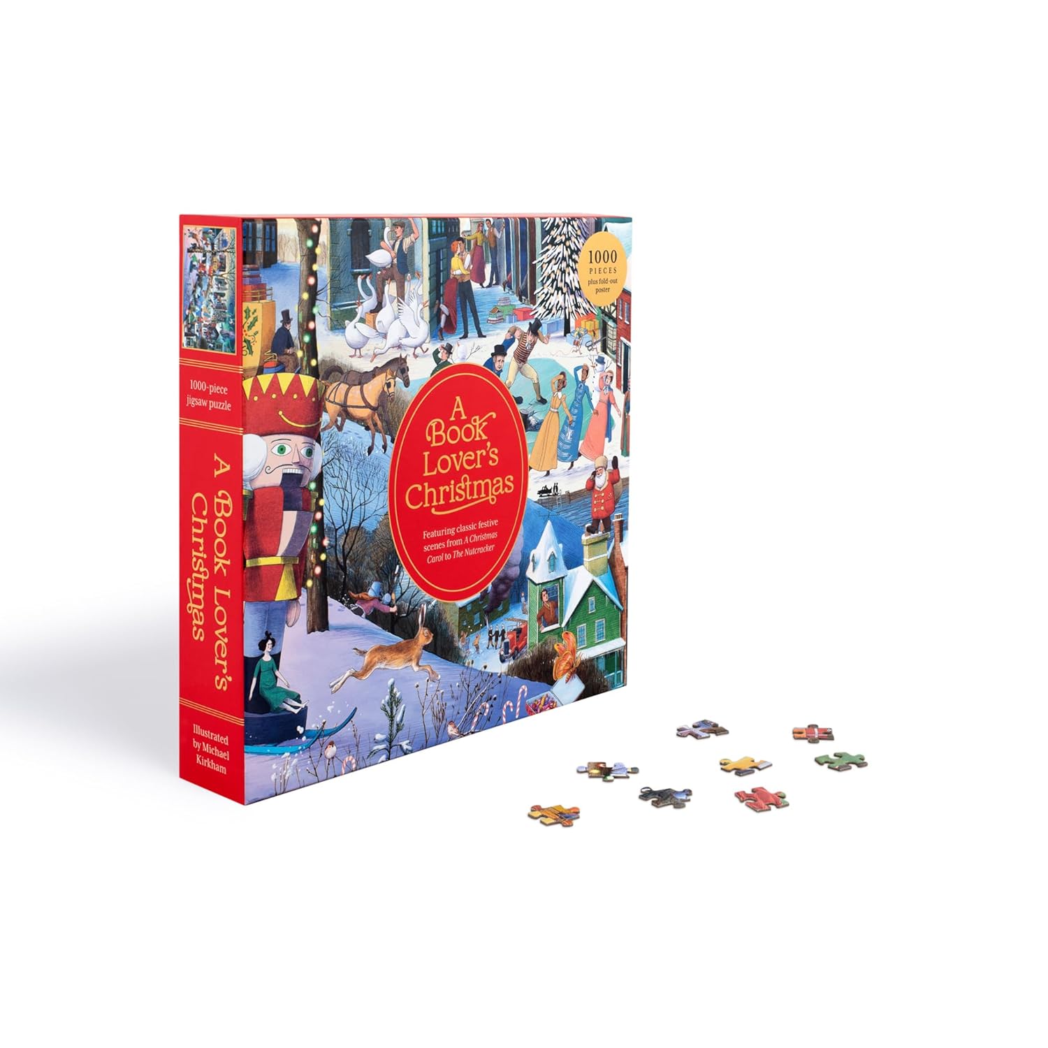 A Book Lover's Christmas 1000 Piece Puzzle - Literary Holiday Jigsaw 5