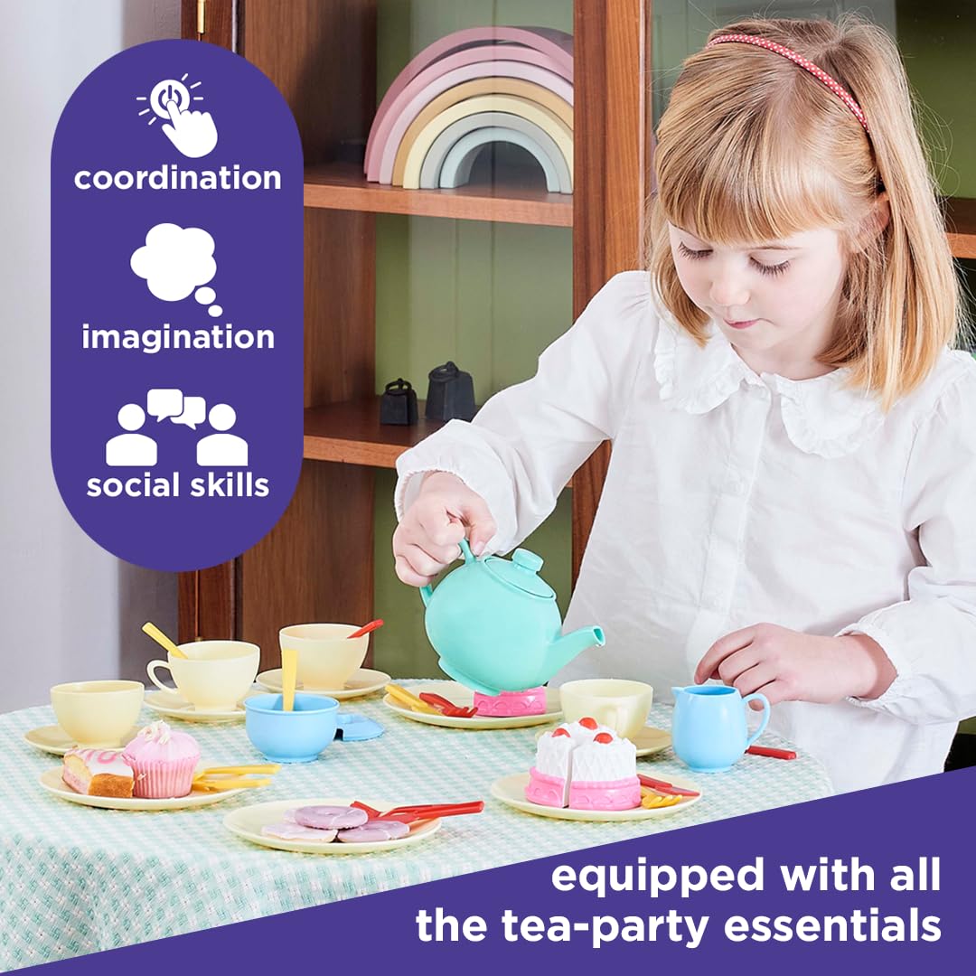 Casdon 33-Piece Tea Set - Pretend Play Toy for Ages 3+ 3