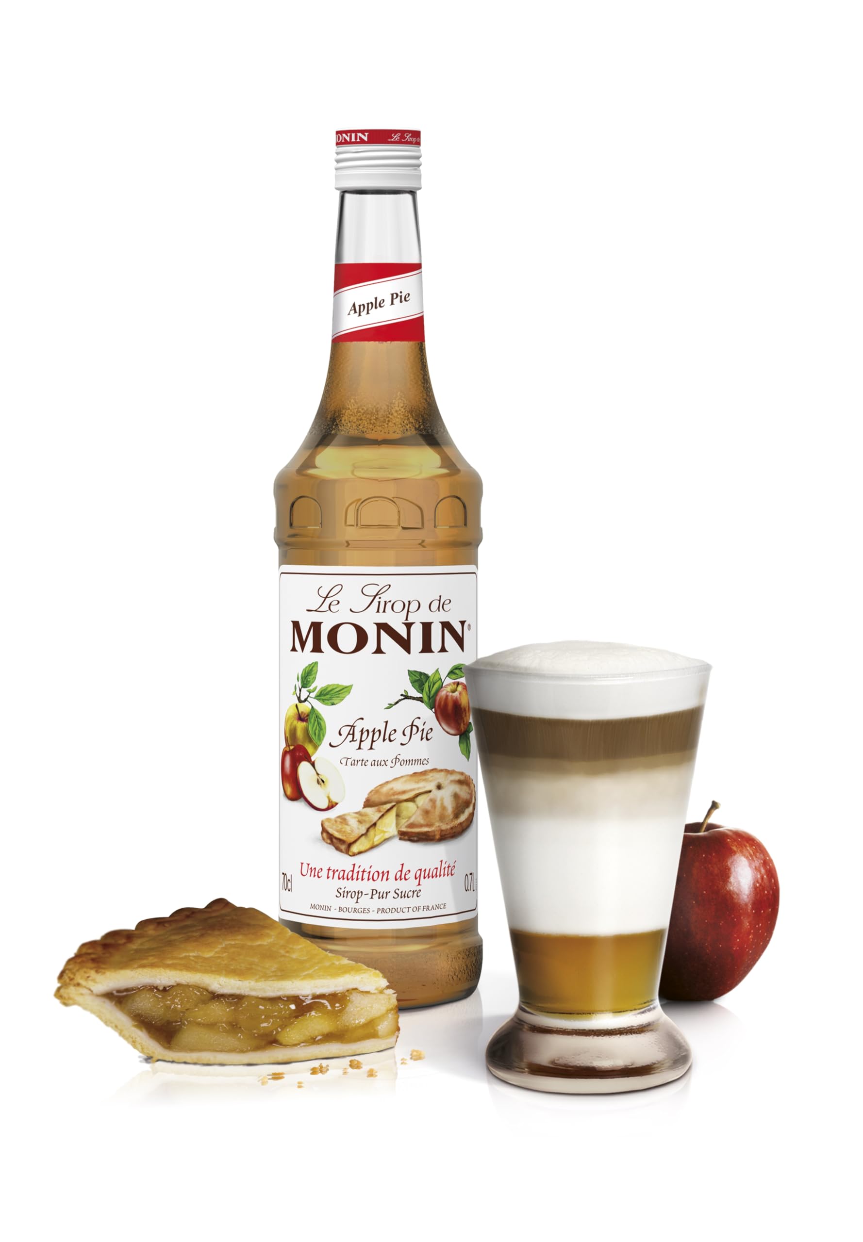 Monin Premium Apple Pie Syrup - 700ml | Natural Flavours | Vegan Friendly 2