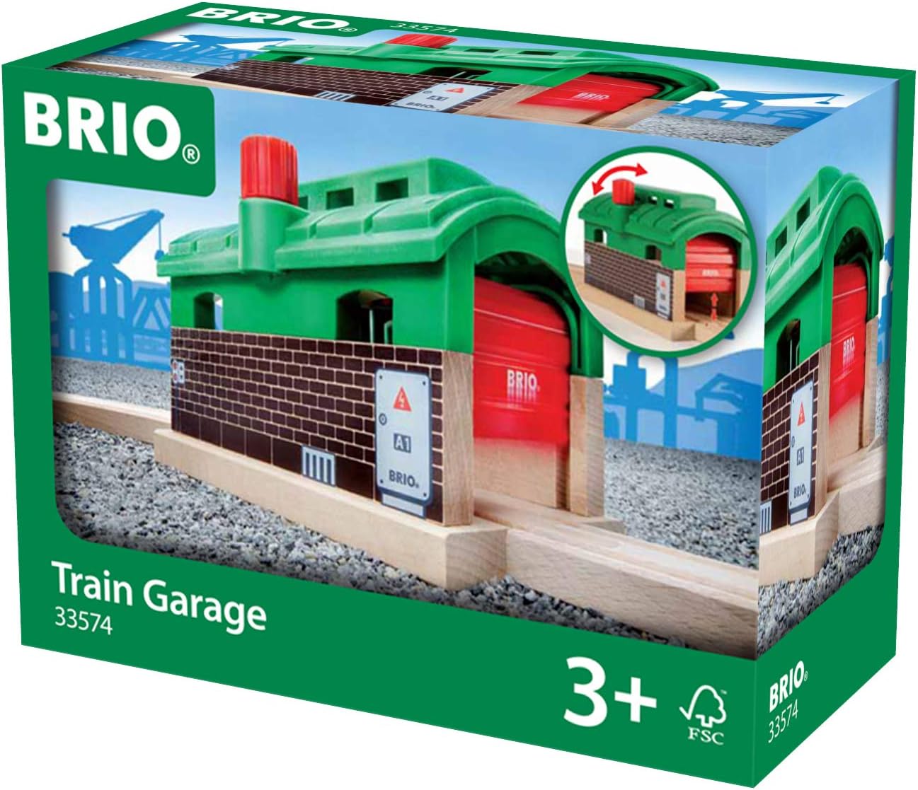 BRIO World Train Garage - Wooden Playset for Kids 3 Years Up 10