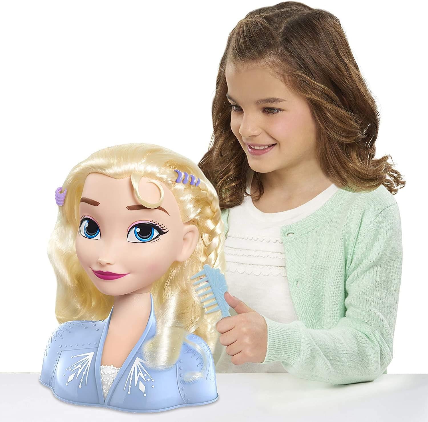 Disney Frozen 2 Elsa Styling Head with 13 Accessories - Doll Playset for Kids 3+ 6