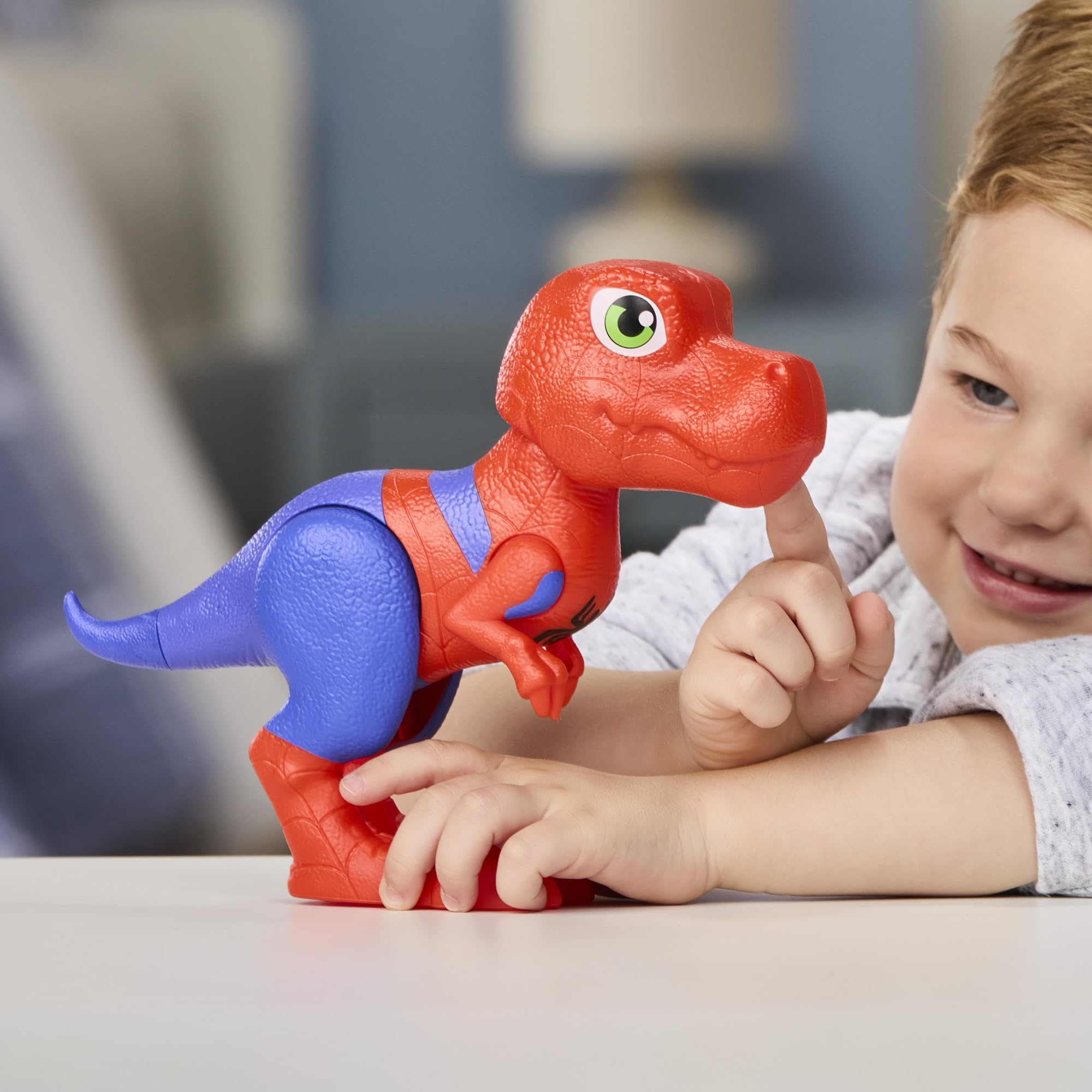 Marvel Press Spidey and His Amazing Friends Spidey-Rex Supersized Action Figure | 9-Inch Poseable 4