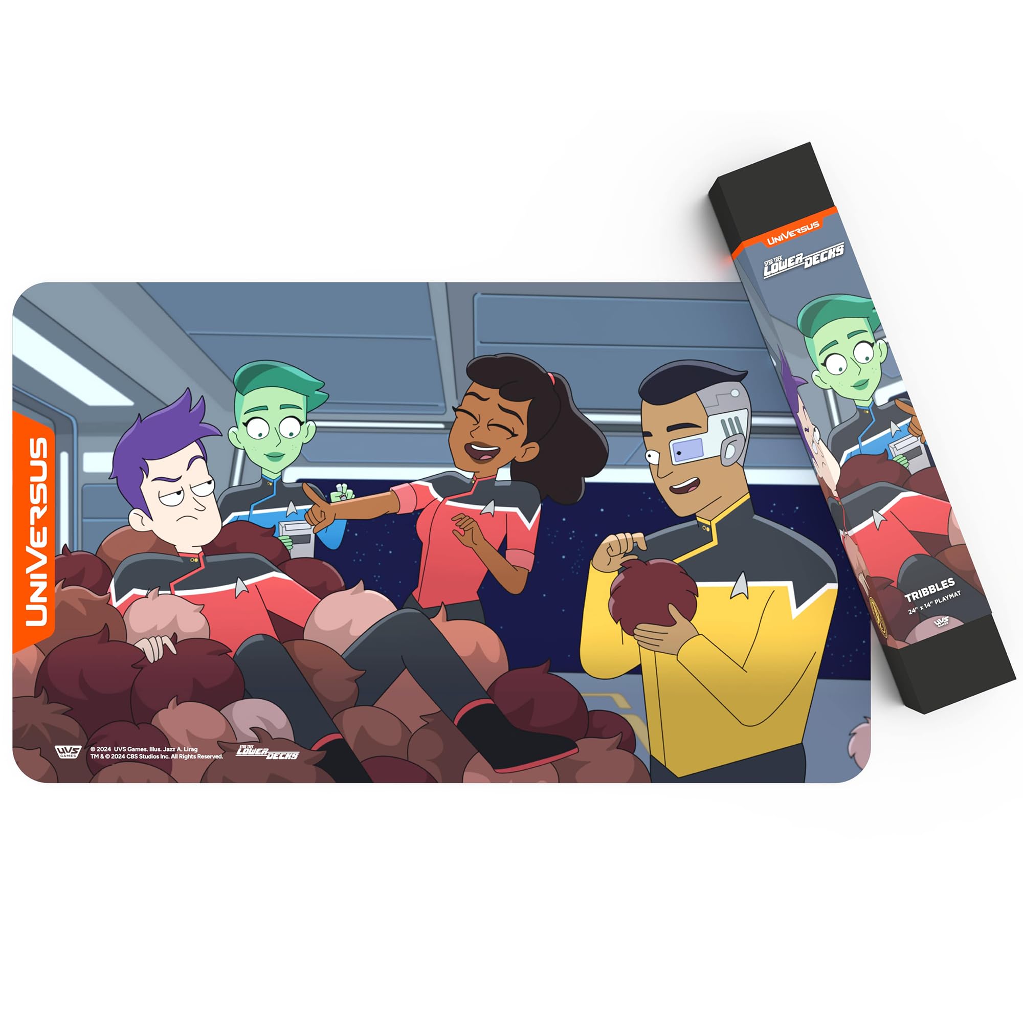 UniVersus Star Trek: Lower Decks Tribbles Playmat - 24 x 14 Inch Neoprene Gaming Mat 3