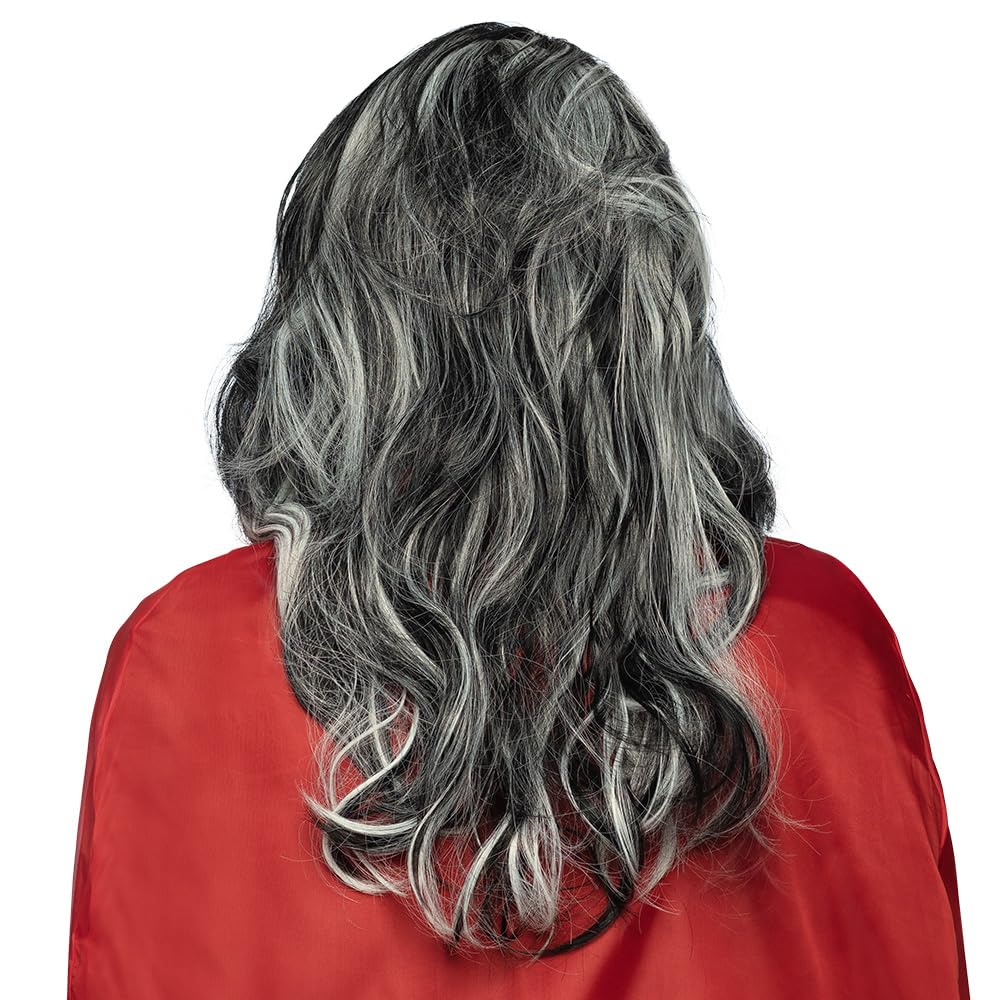 Boland Angry Louis 86083 Long Black and White Synthetic Wig 6