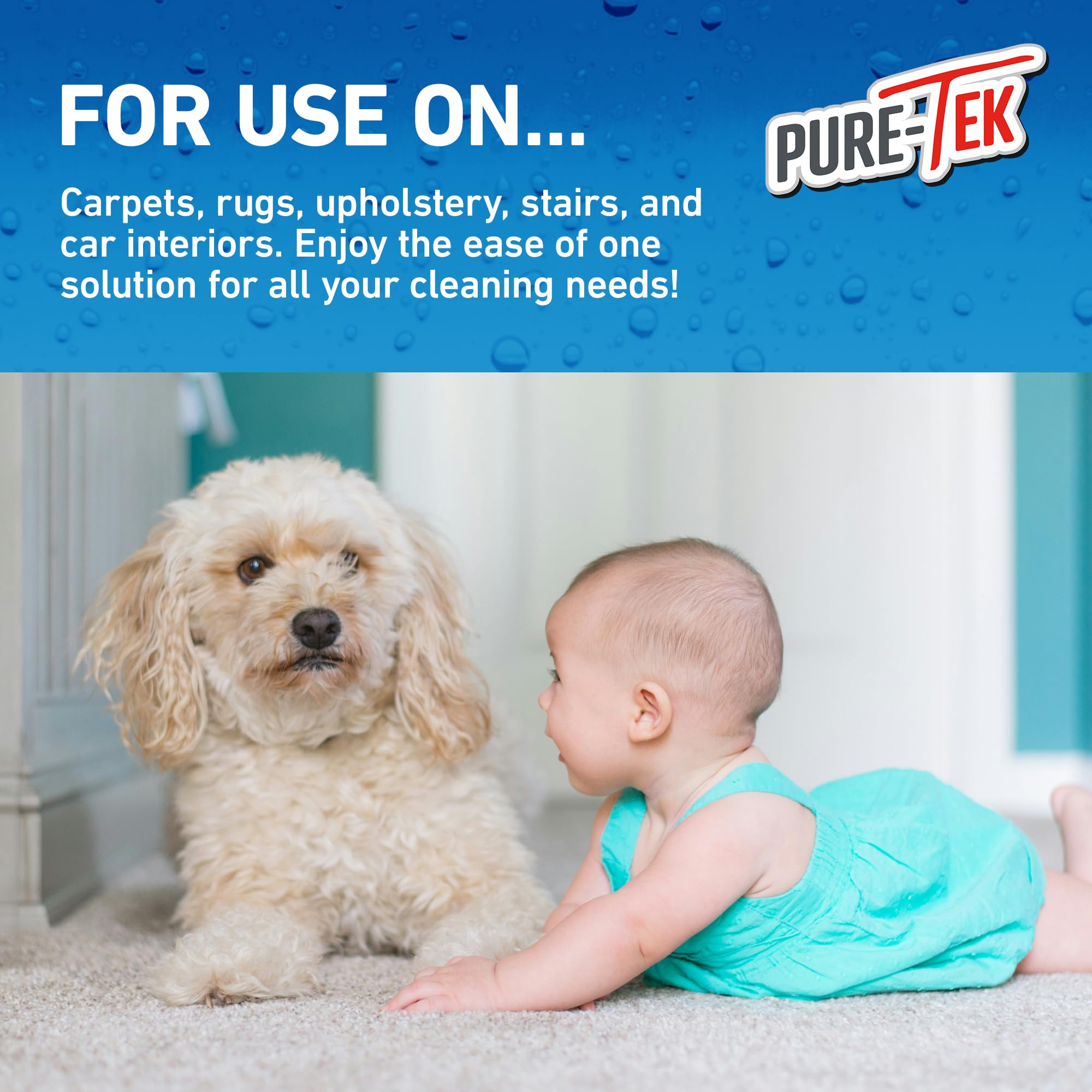 PURE-TEK Carpet Machine Detergent Shampoo - Concentrated Liquid for Deep Cleaning | 1L 2
