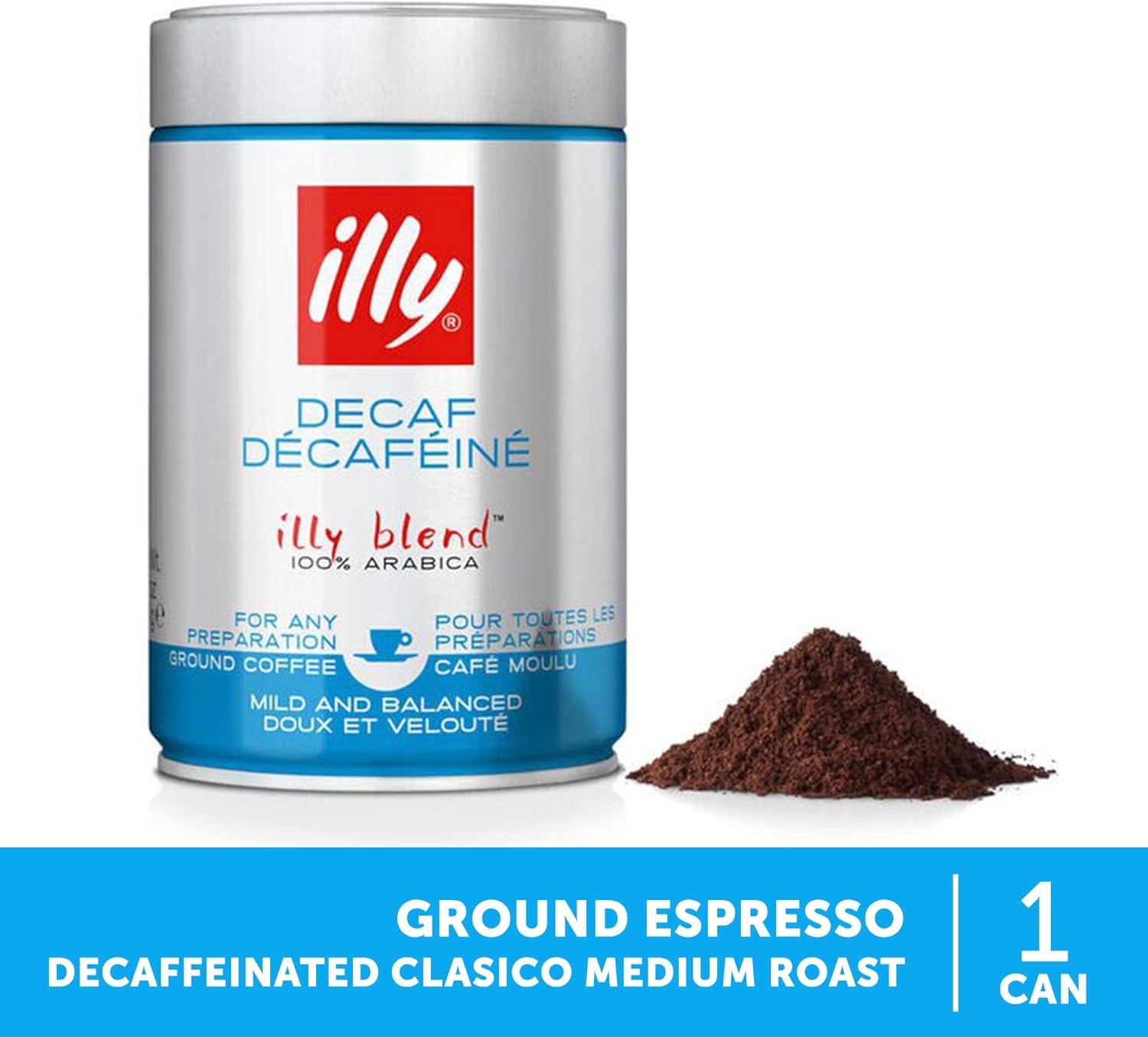 illy Coffee - Decaffeinated Ground Coffee, Medium Roast, 100% Arabica, 250g 3