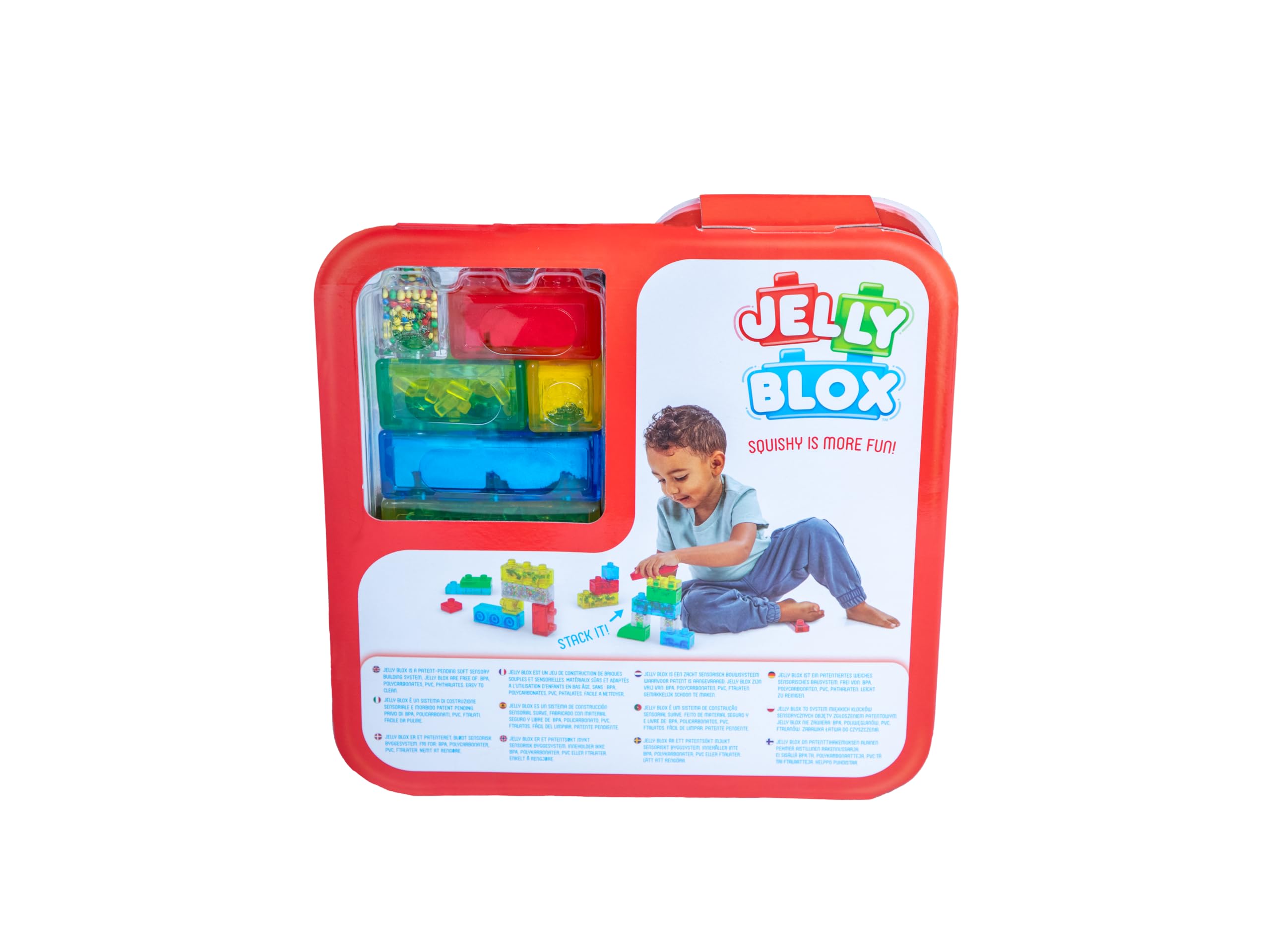 Jelly Blox Creative Kit - Squishy Building Blocks for Toddlers 2+ 9