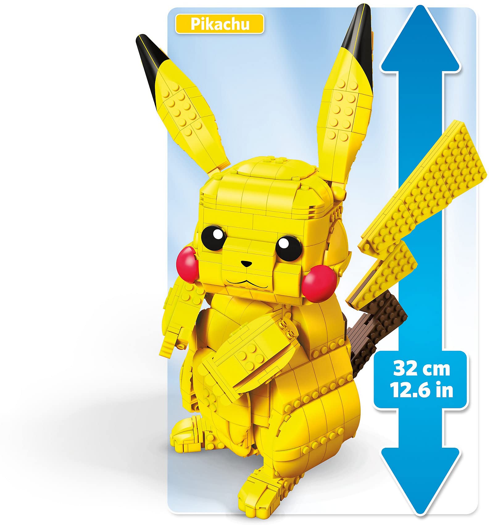Mattel Mega Construx Pokemon Jumbo Pikachu Building Set | 806 Pieces | Ages 6+ 4