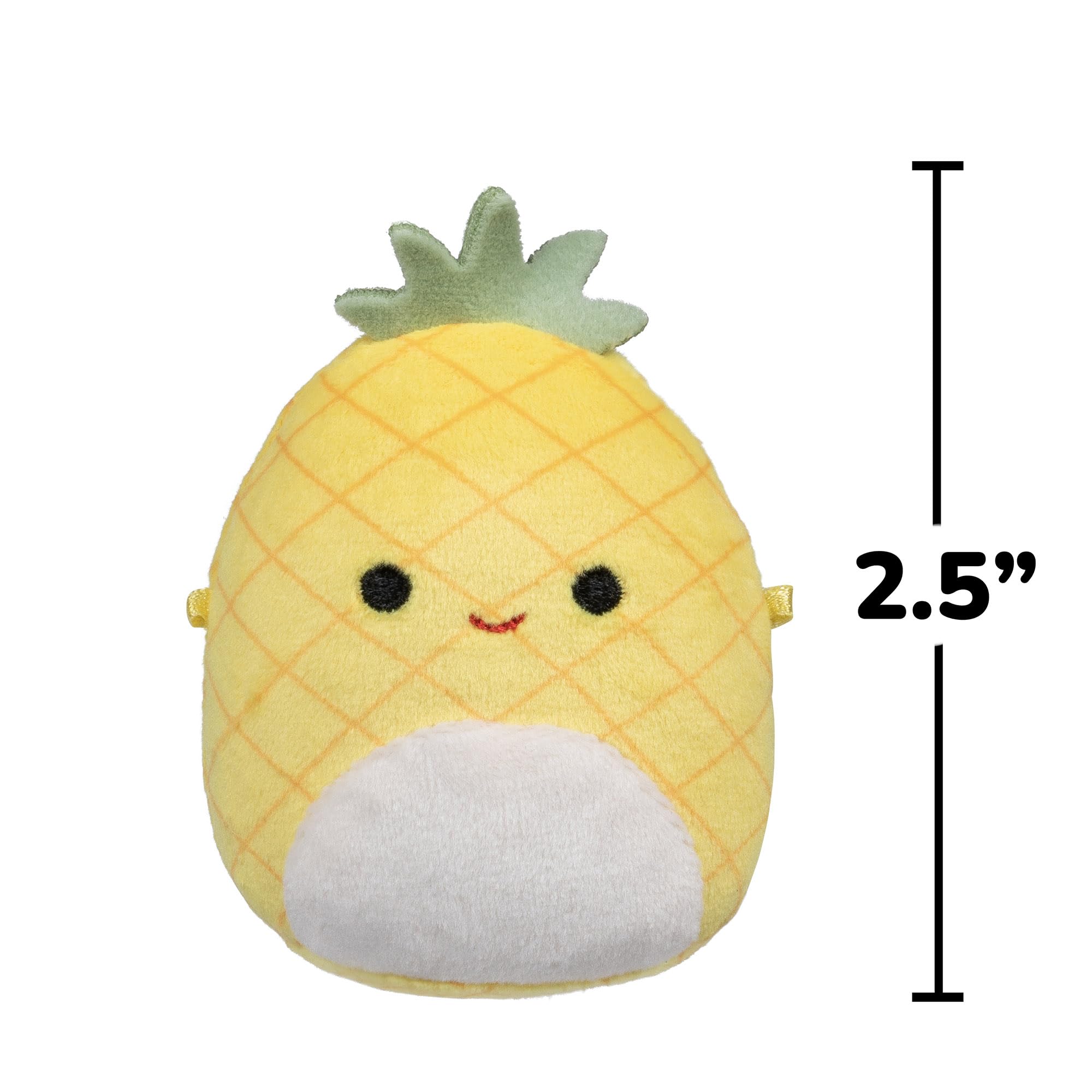 Squishmallows Micromallows 4-Pack Plush - Trudy Ladybug, Caedyn Cow, Maui Pineapple, Minya Mushroom 7