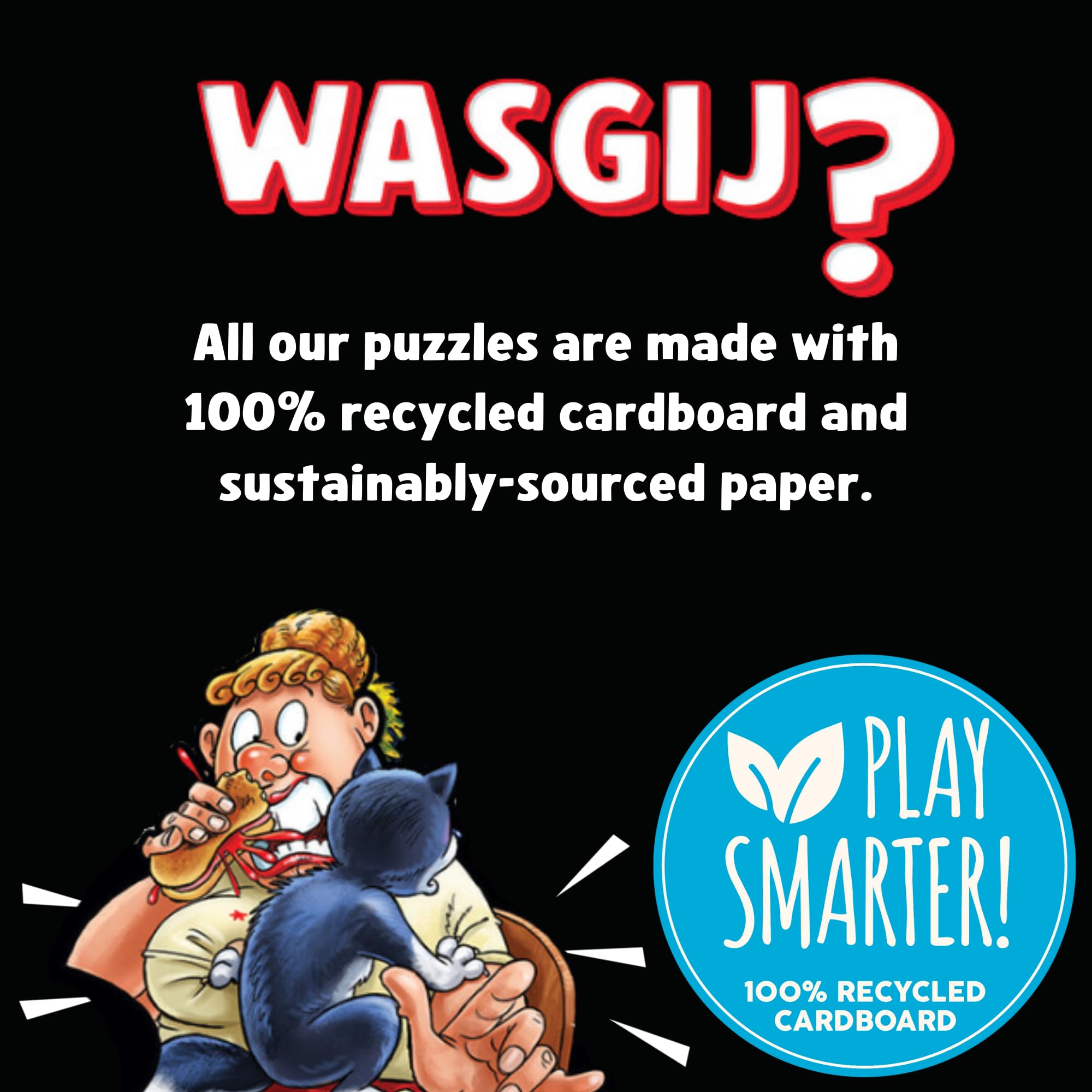 Wasgij Mystery 28: Feline Frenzy - 1000 Piece Puzzle for Adults