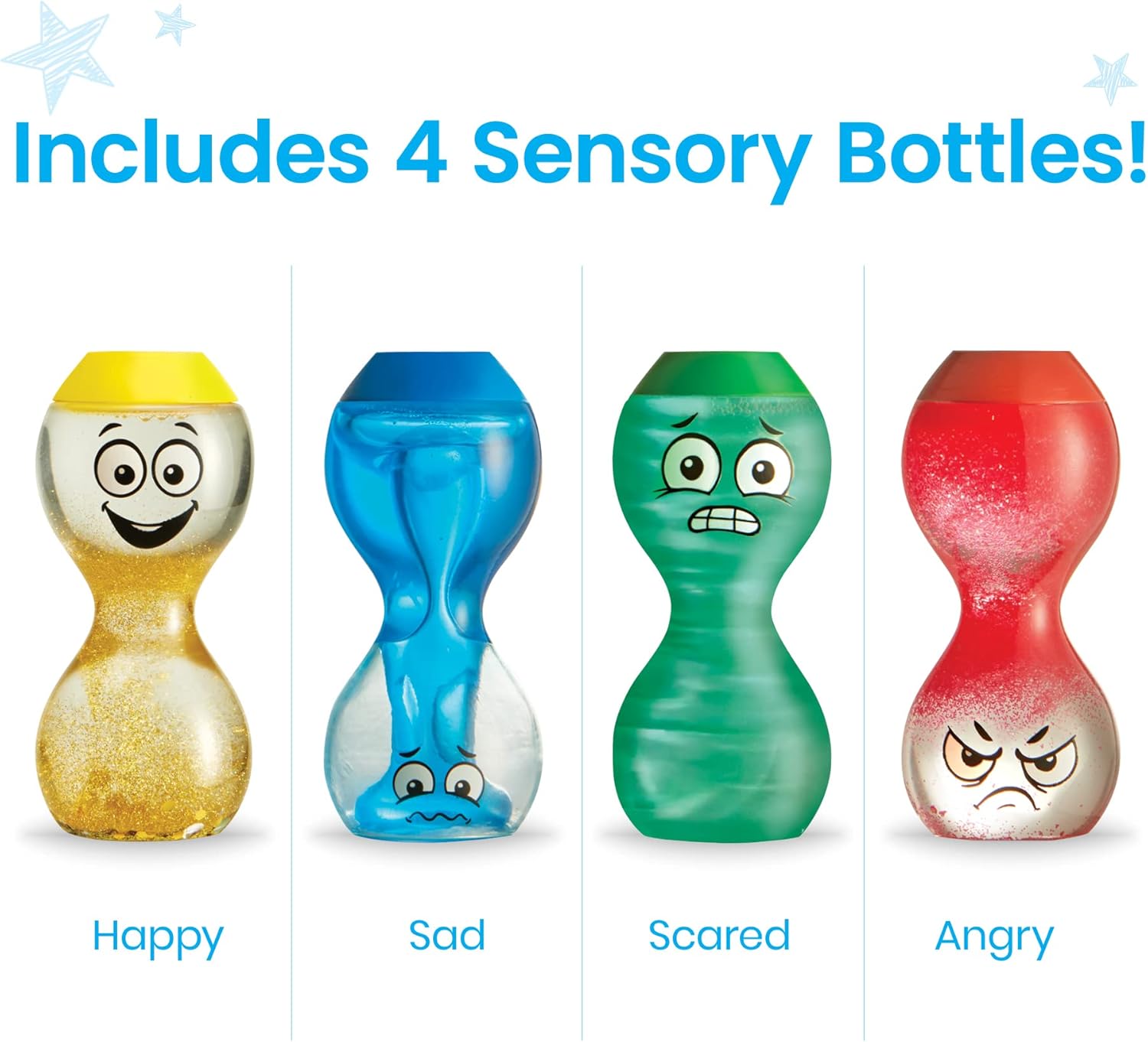 Learning Resources Express Your Feelings Sensory Bottles - Emotional Learning Toy for Ages 3+ 3