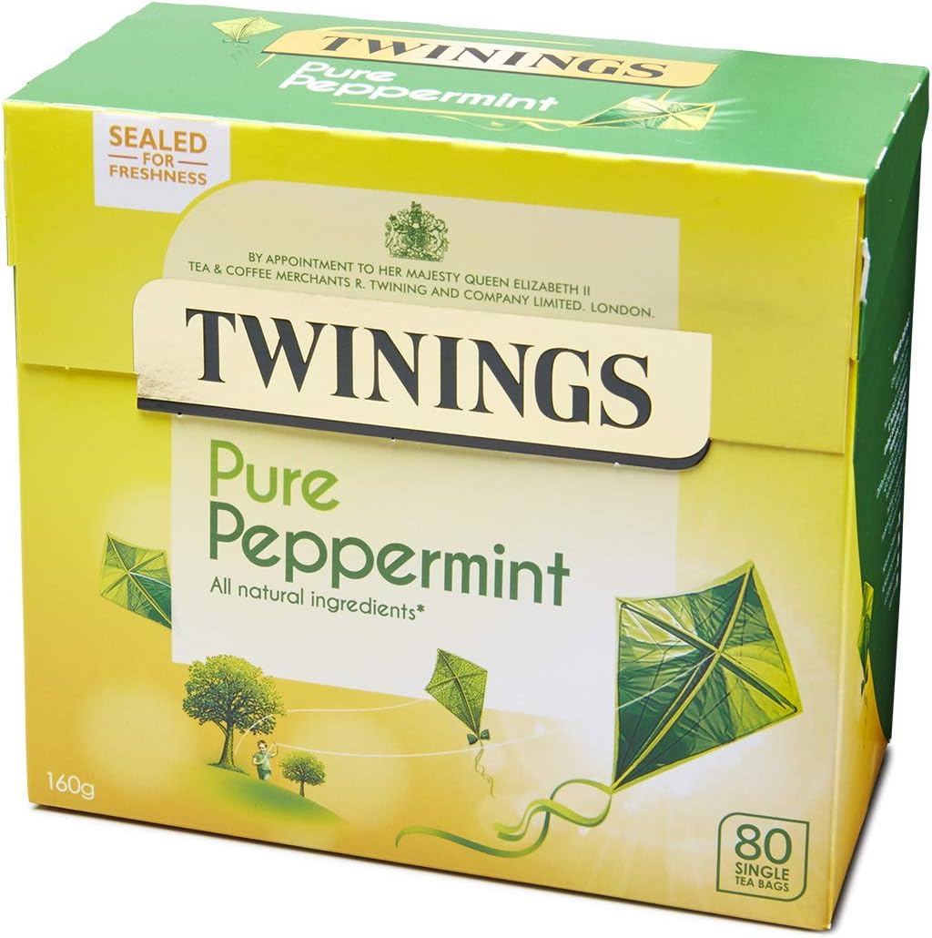 Twinings Pure Peppermint 80 Tea Bags, 160g - Naturally Caffeine Free Herbal Tea 6