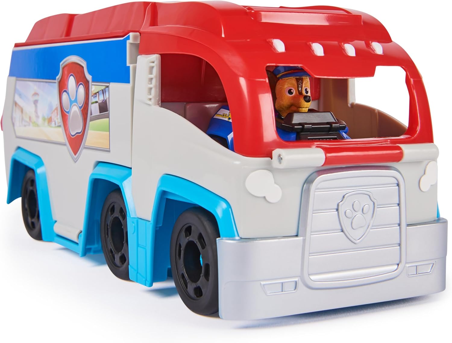Paw Patrol: Pup Squad Patroller Team Vehicle with Chase - Transforming Toy Lorry Playset 4