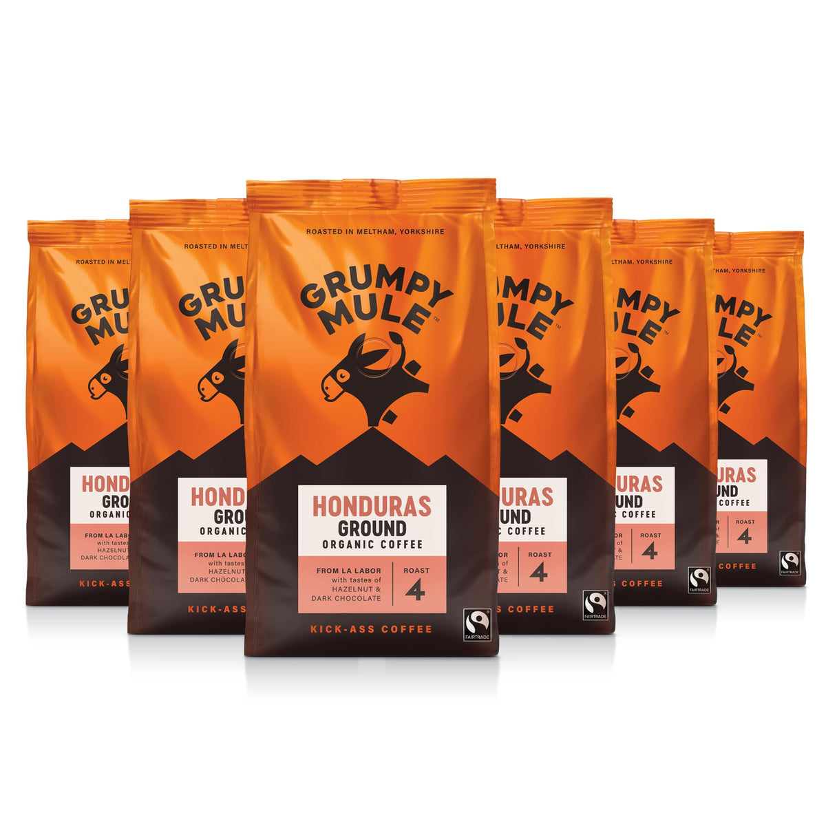 Grumpy Mule Honduras La Labor Organic Ground Coffee - 6 x 200 g