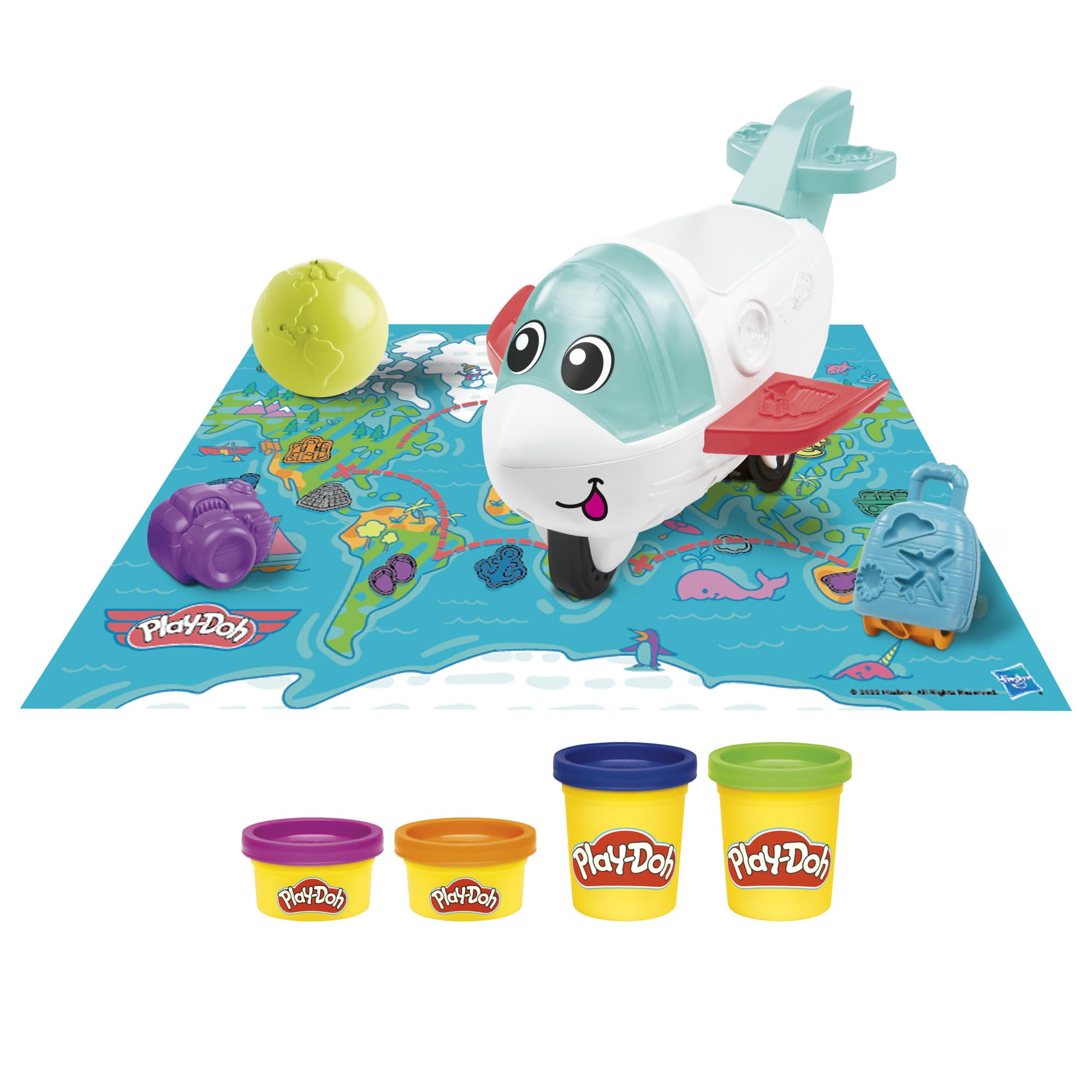 Play-Doh Airplane Explorer Starter Playset - Creative Travel-Themed Play for Ages 3+