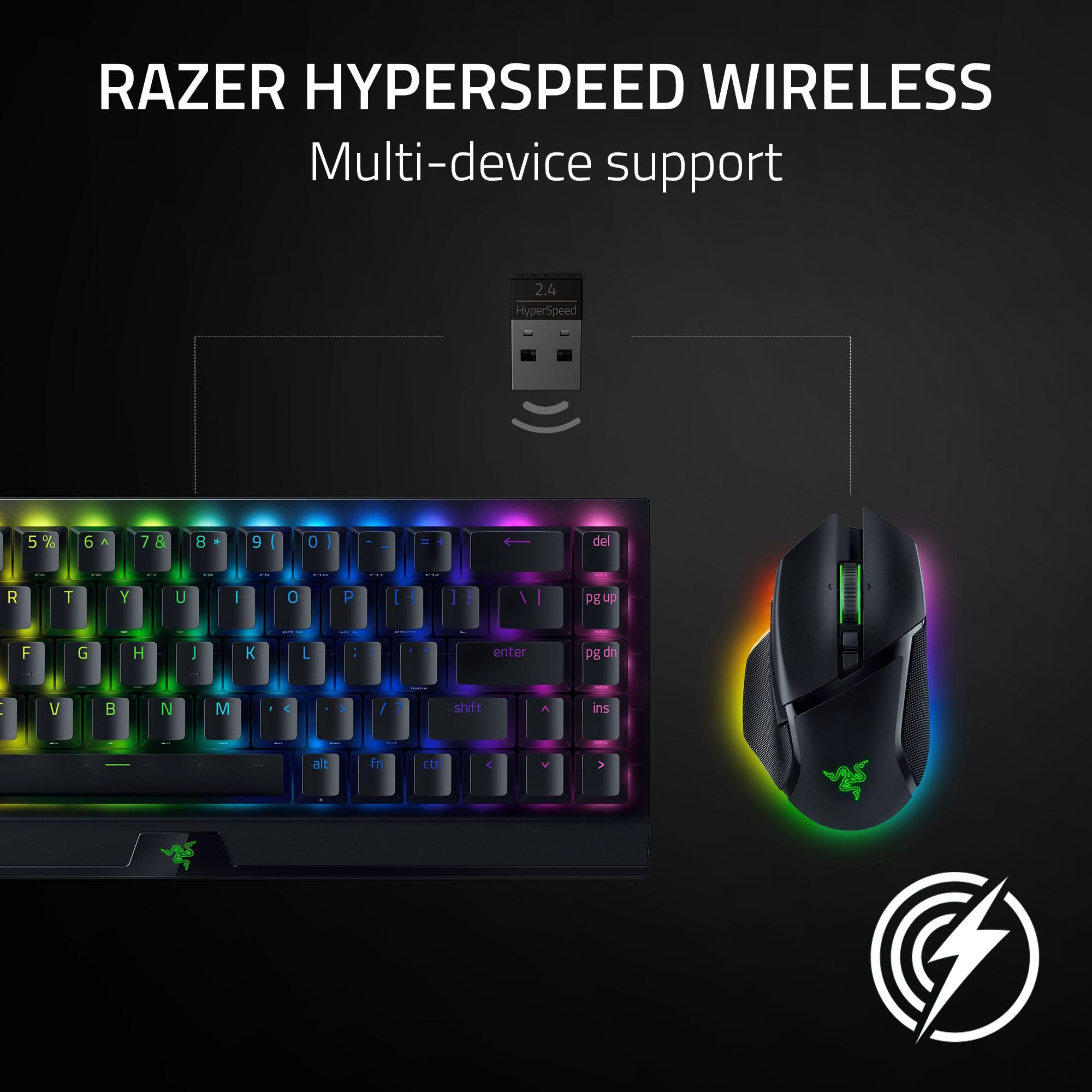 Razer Basilisk V3 Pro - Wireless Gaming Mouse with HyperScroll Tilt Wheel, 30K Sensor, RGB Lighting 5