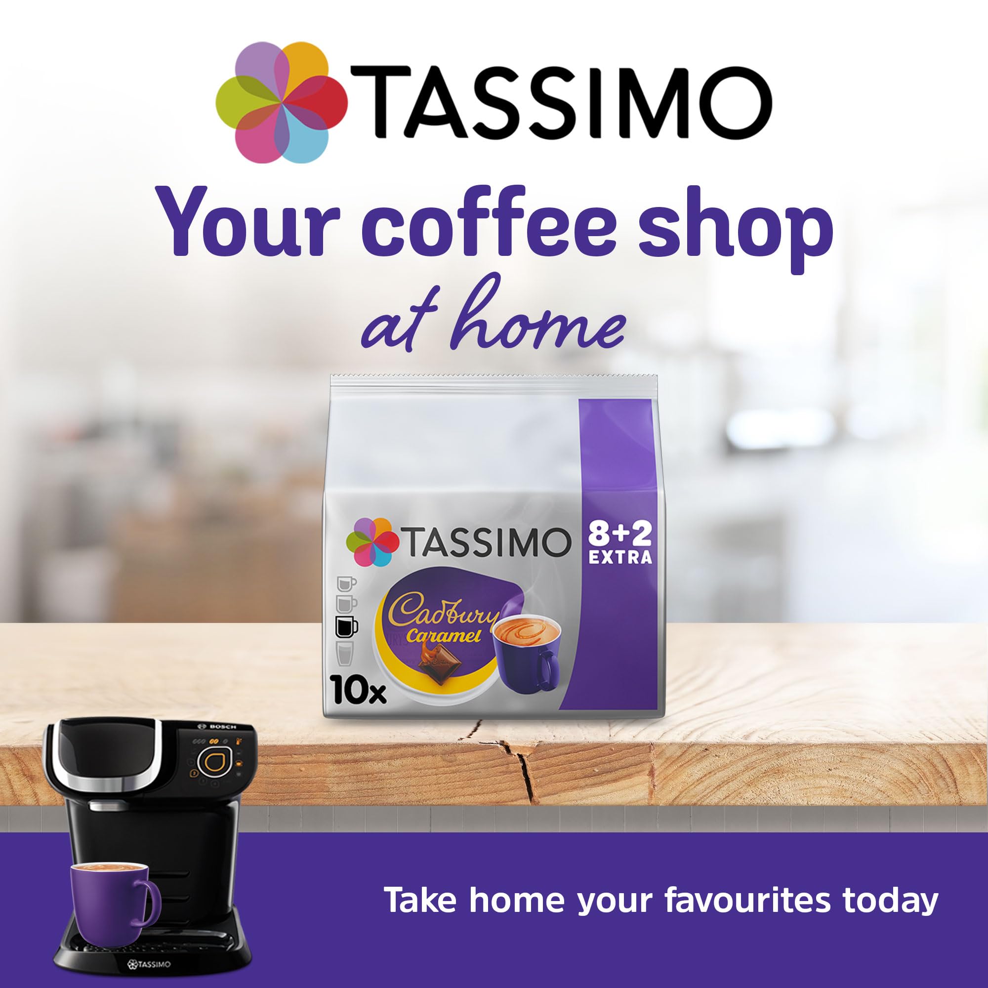 Tassimo Cadbury Caramel Hot Chocolate Pods x10 (Pack of 5, Total 50 Drinks) 4