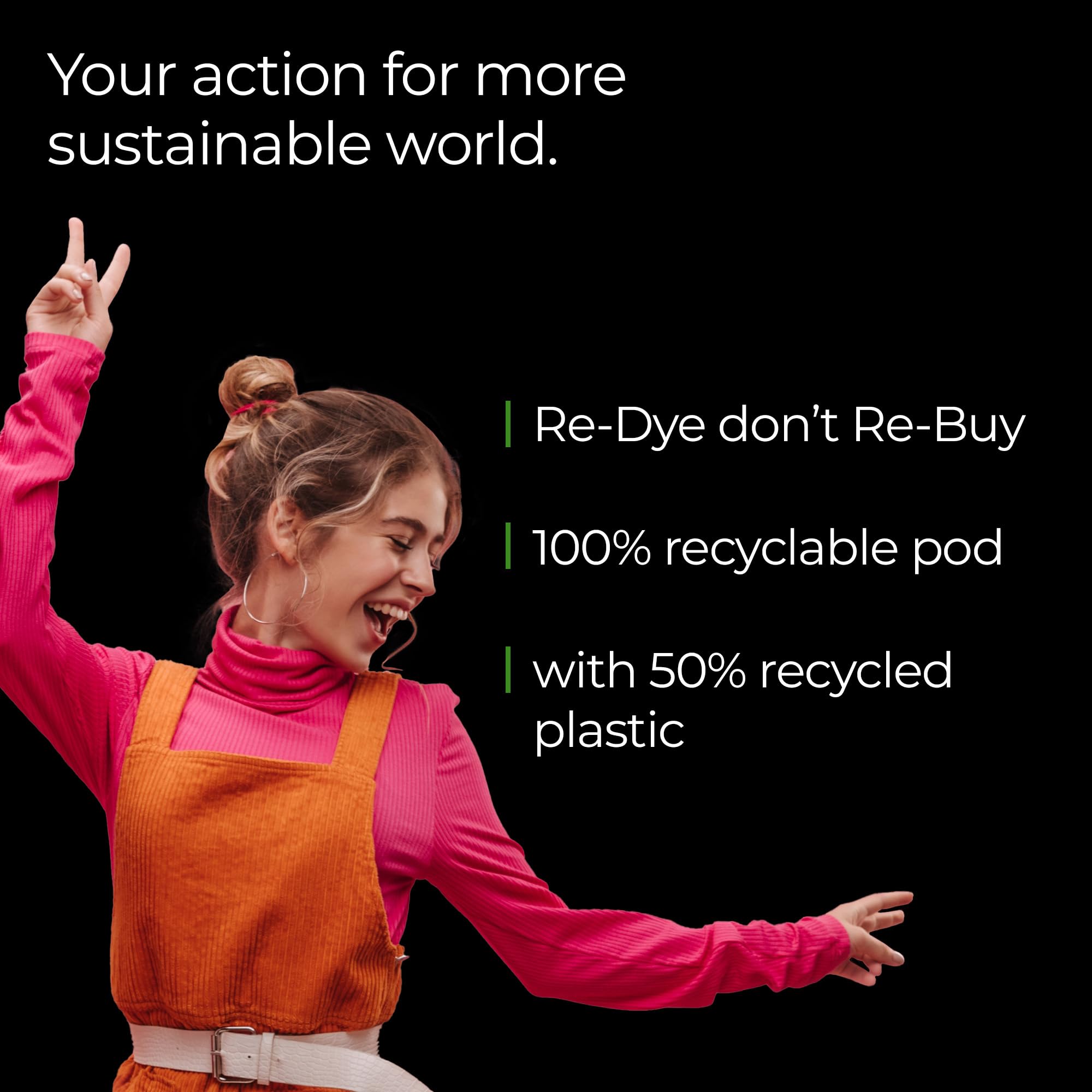 Dylon Washing Machine Fabric Dye Pod - Forest Green | Intense Color | Up to 600g Capacity 8