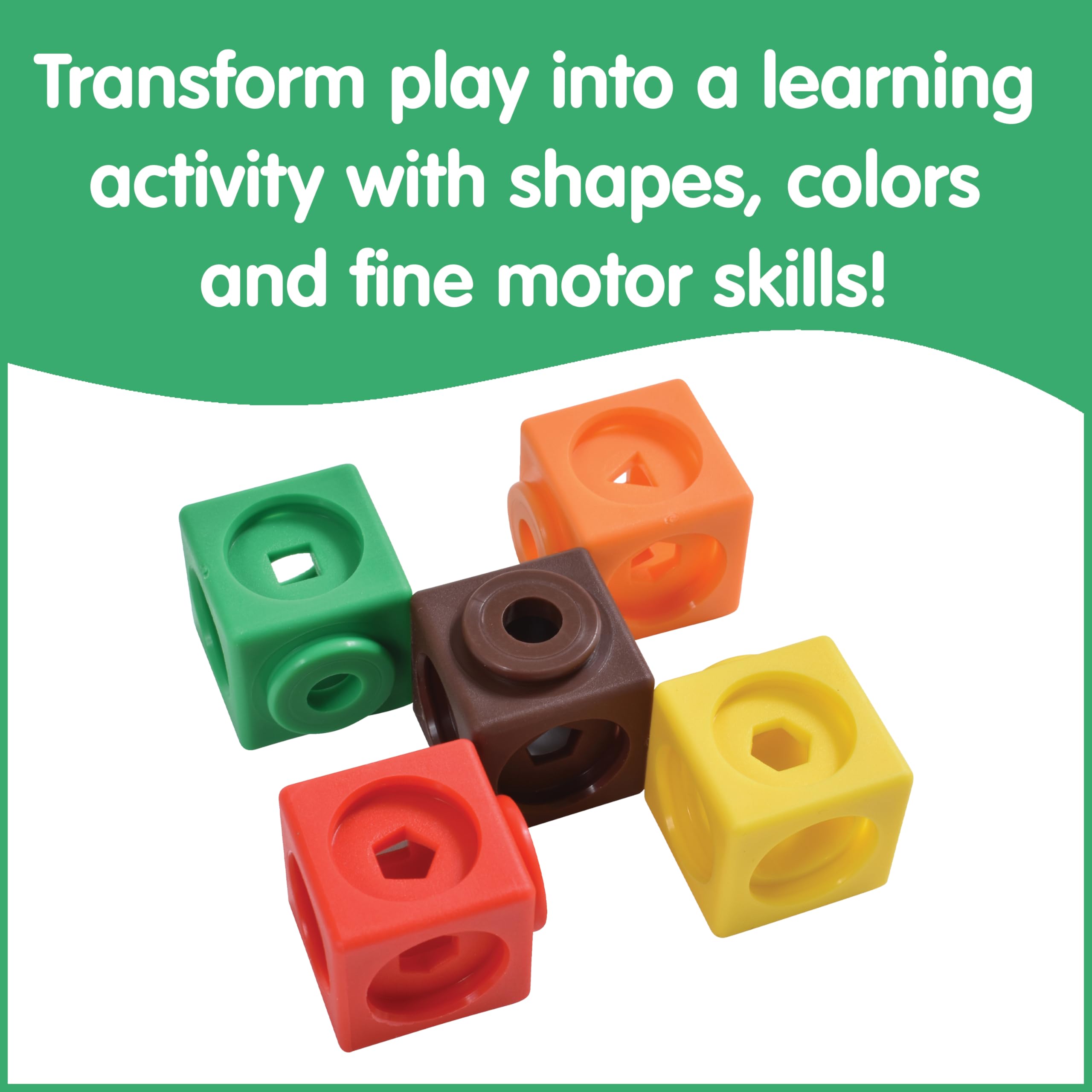 EDX Education Math Cubes - 100-Piece Linking Cube Set for Early Learning 14