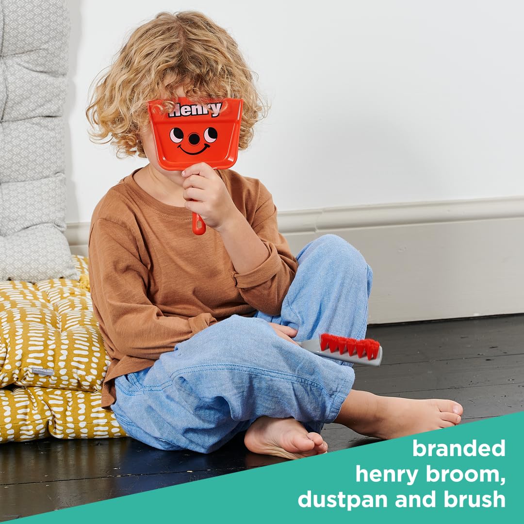 Casdon Henry Brush Set - Child-Friendly Cleaning Playset for Ages 3+ 5