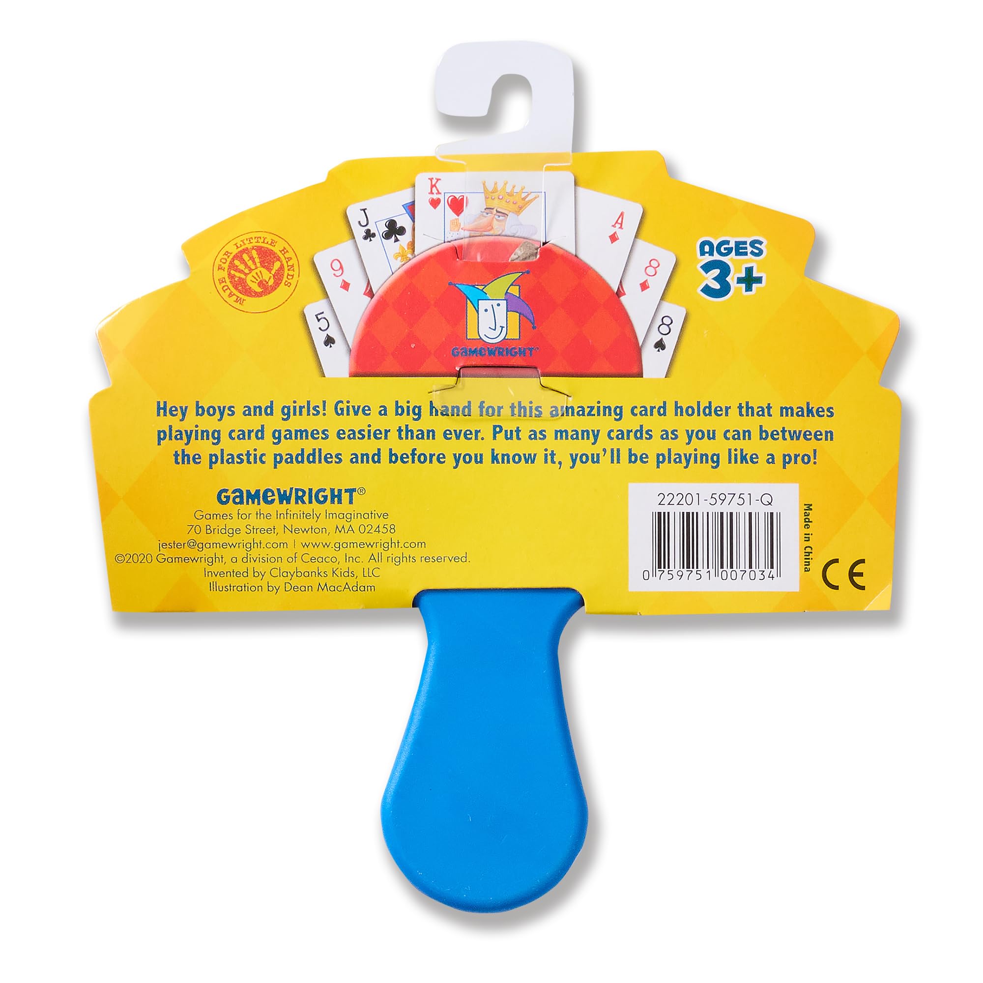 Gamewright | Little Hands Card Holder | Card Game Accessory | Ages 3+ | 1 Player