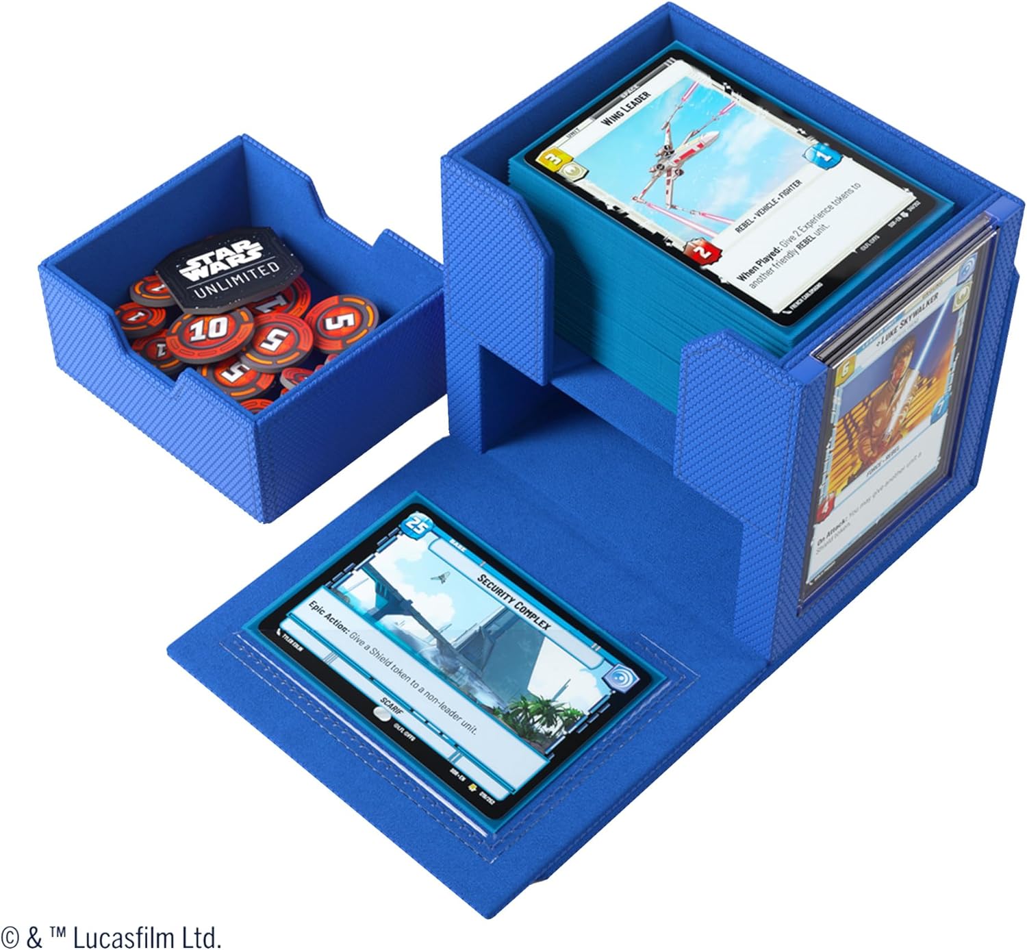 Gamegenic Star Wars Unlimited Deck Pod - Blue - Trading Card Game Accessory