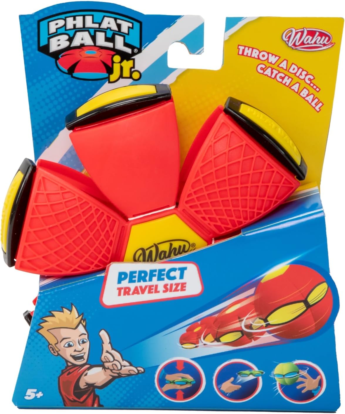 Wahu Phlat Ball Junior - Transforming Disc to Ball Toy for Kids 5+