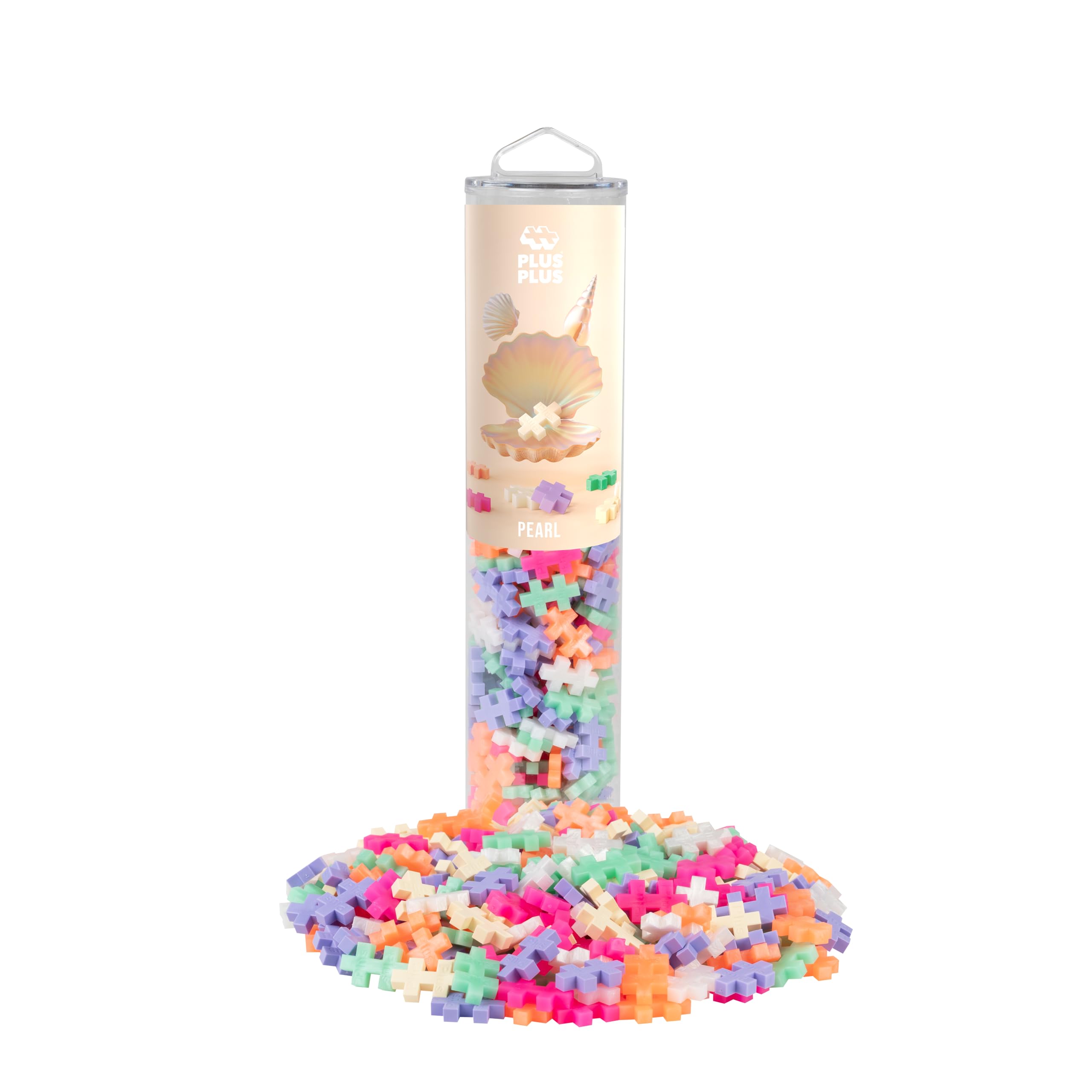 PLUS PLUS Pearl 240 Piece Building Set - Creative STEM Toy for Kids Age 5+