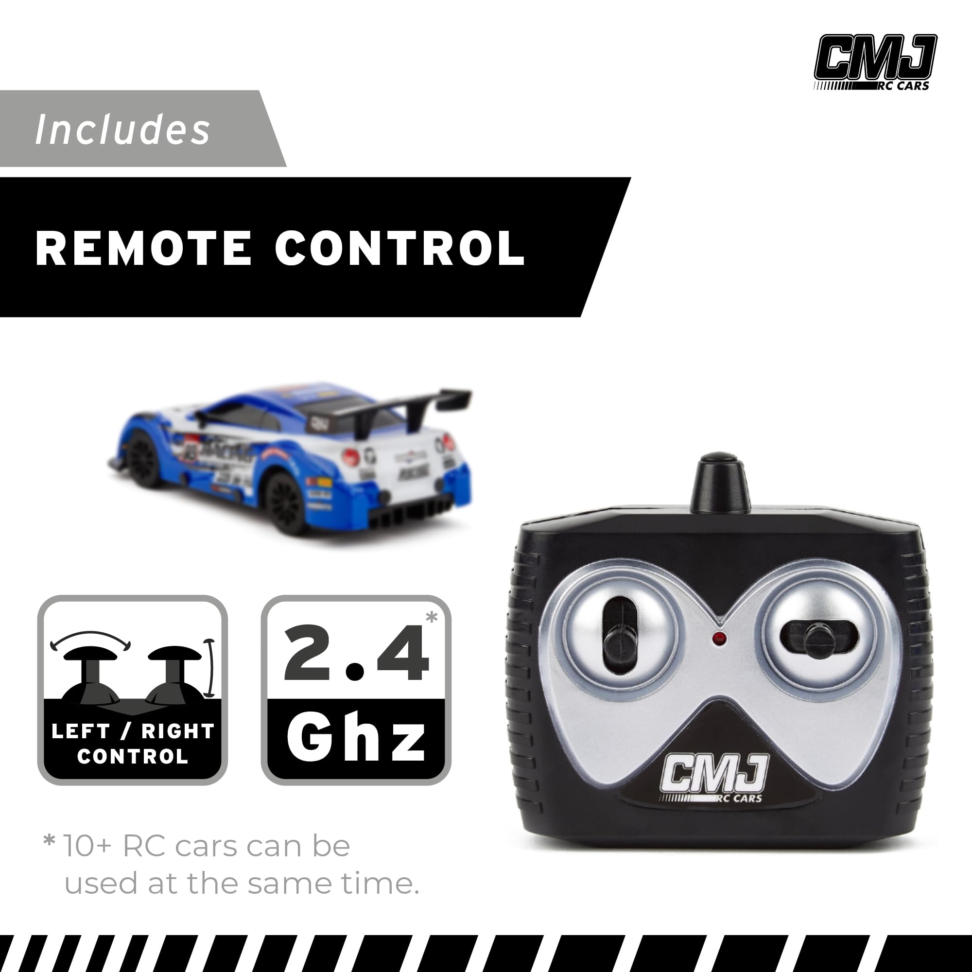 Road Rebel Blue Bolt RC Car - 1:24 Scale 2.4GHz High-Speed Remote Control Vehicle for Kids 3+ 7
