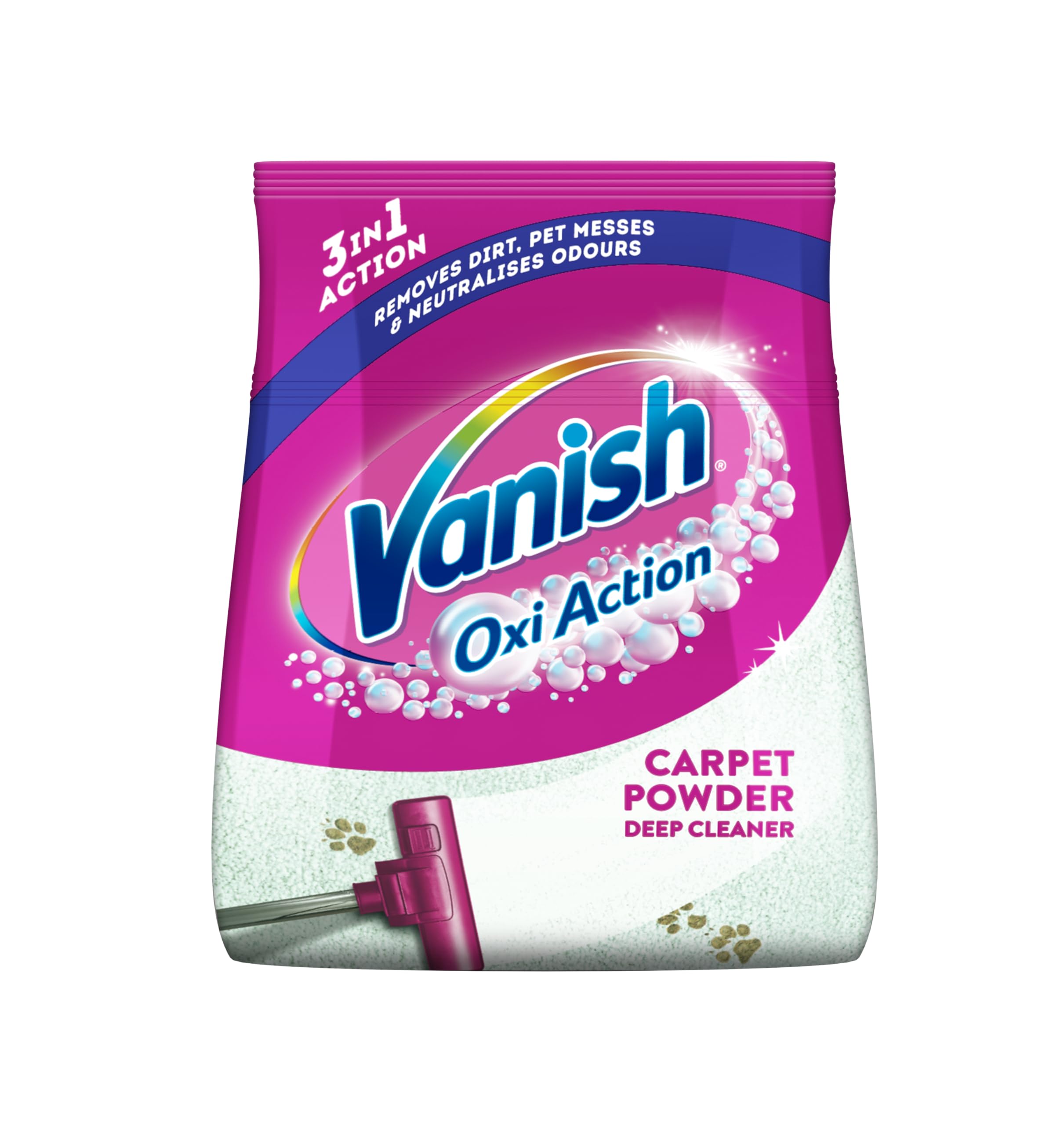 Vanish Carpet & Upholstery Clean & Fresh Power Powder (650g) 7