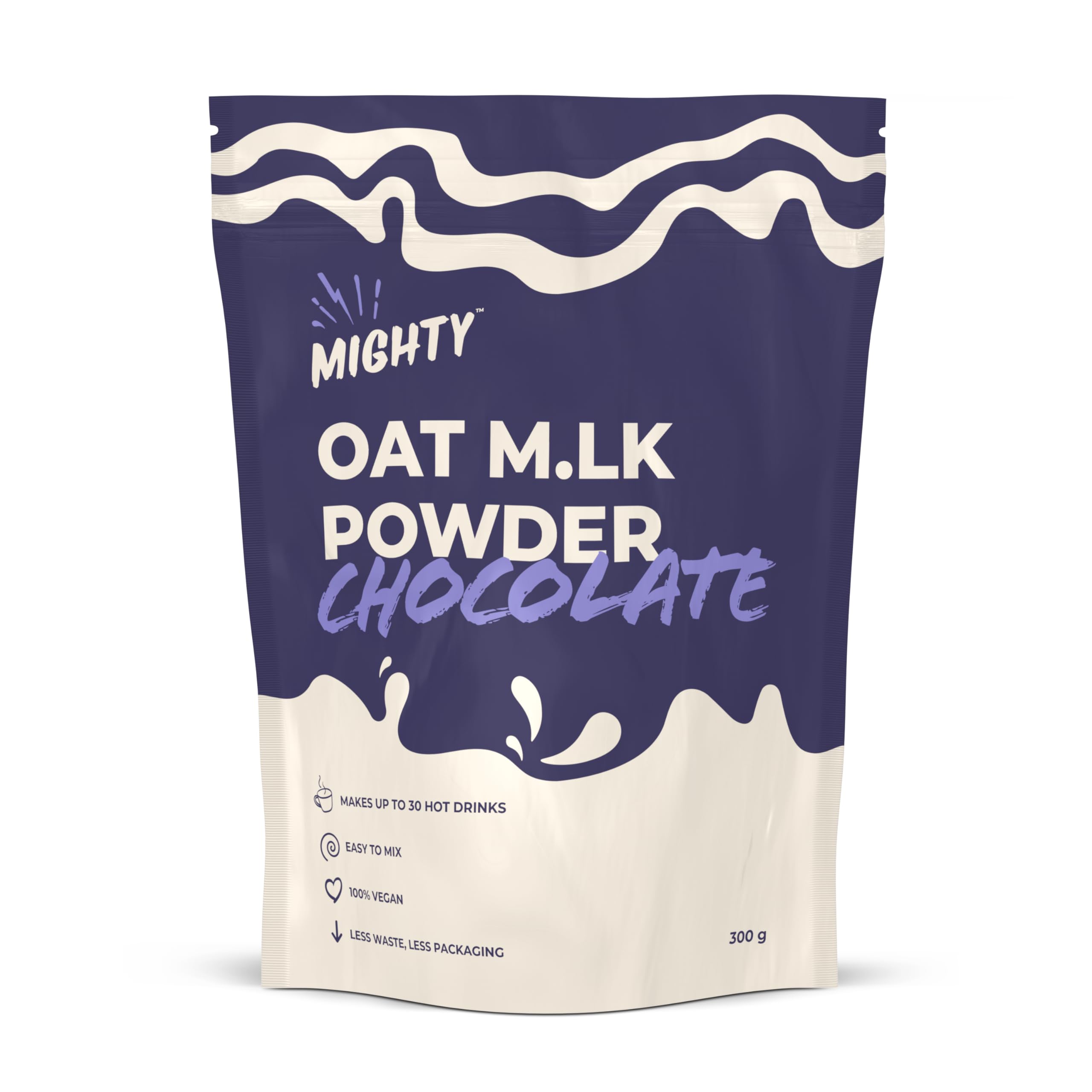 Mighty Chocolate Oat M.LK Powder (300g Bag, Makes Up to 30 Hot Drinks), Vegan Plant-Based Coffee Creamer 4