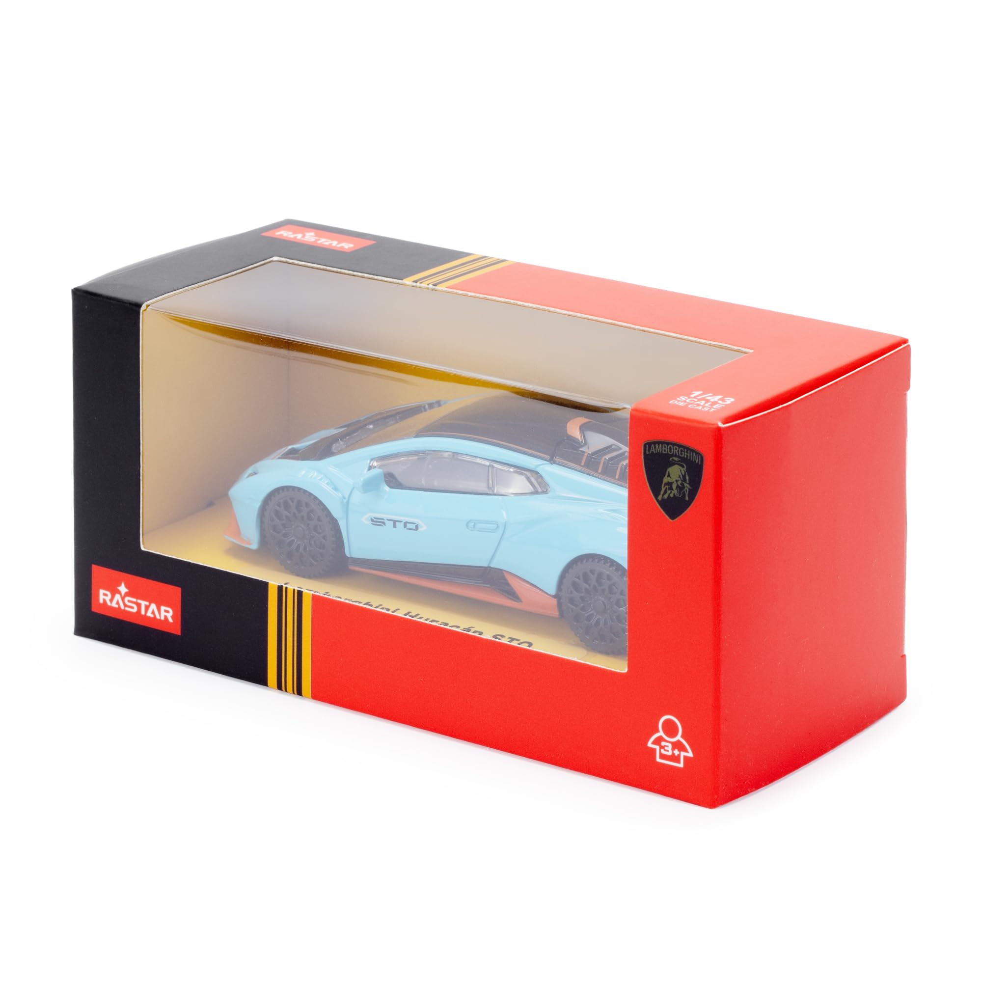 Lamborghini Huracan STO 1:43 Scale Die-Cast Model Car - Blue | Collectible Vehicle 3