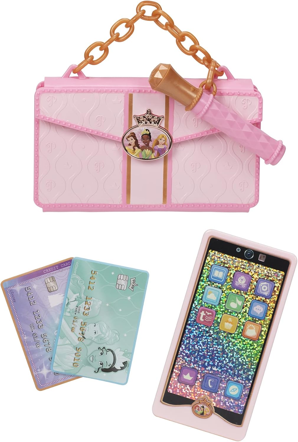 Disney Princess Style Collection Play Phone & Stylish Clutch - Electronic Role Play Toy