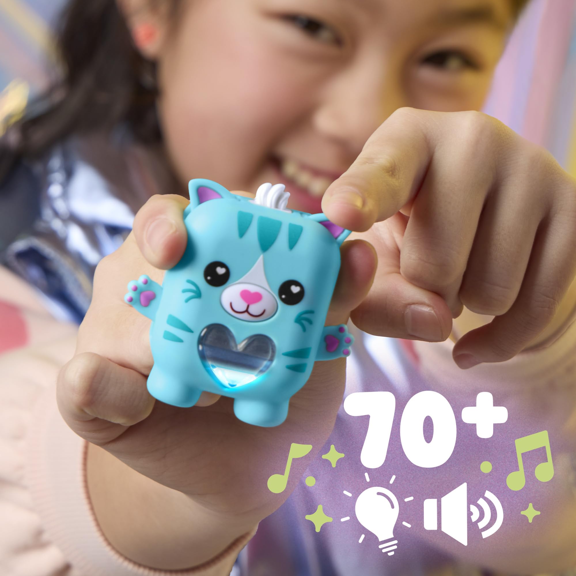 Nano-mals Pawtricia the Blue Kitty with Mermaid Outfit - Electronic Fidget Pet 5