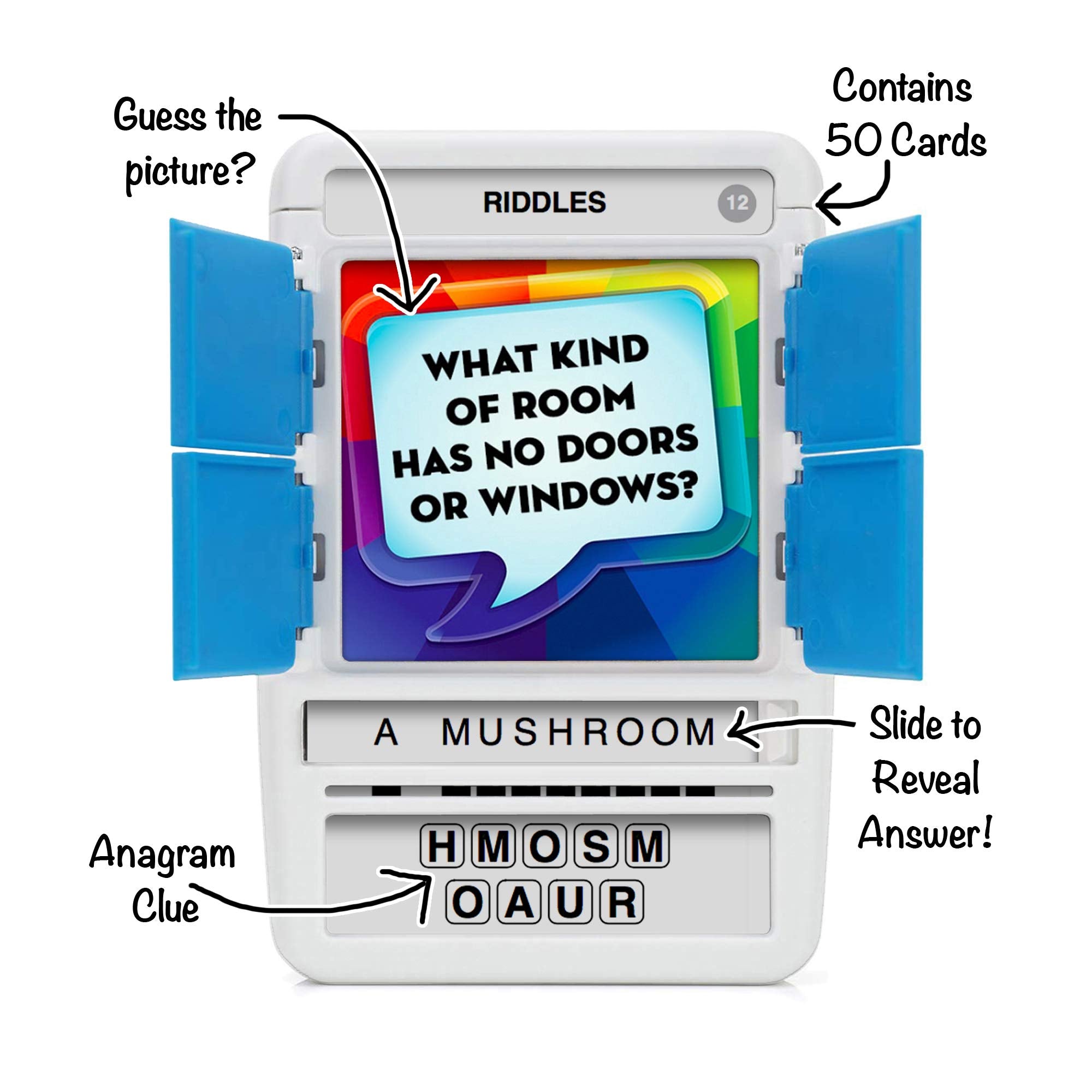 100 PICS Riddles Travel Card Game - Pocket-Sized Puzzle Game for Kids and Adults 4