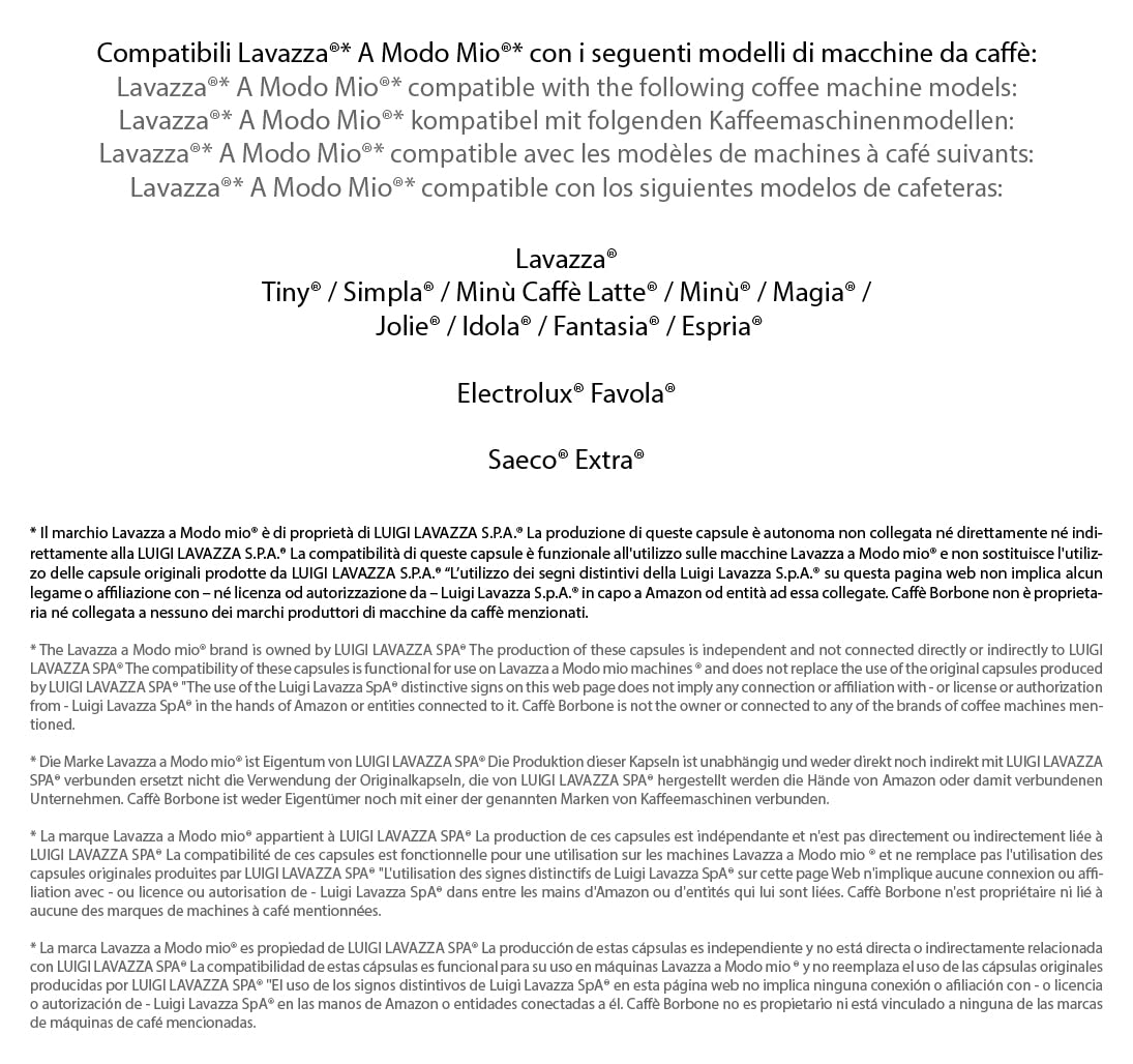 Caffè Borbone Don Carlo Dek Decaffeinated Coffee Blend - 100 Capsules 10