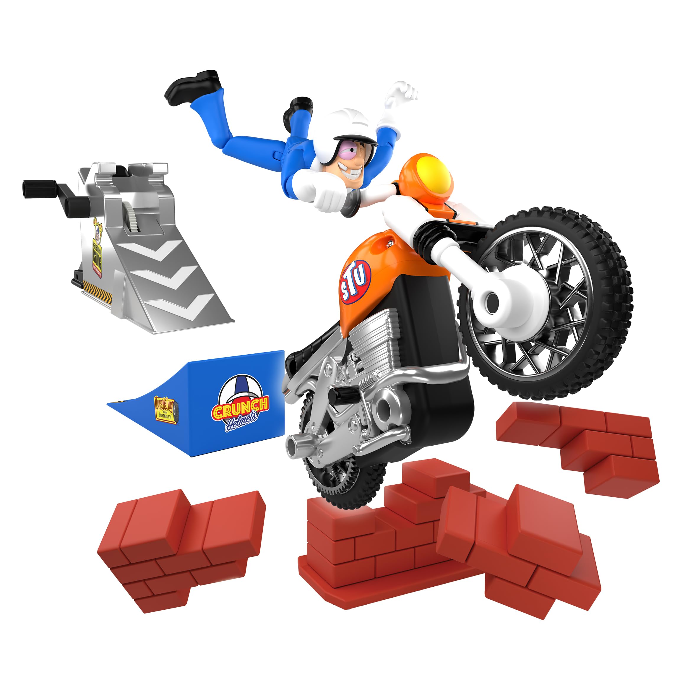 Stuntman Stu Nitro Boost Stunt Bike - Rev, Zoom & Jump Playset for Kids 5+ 3