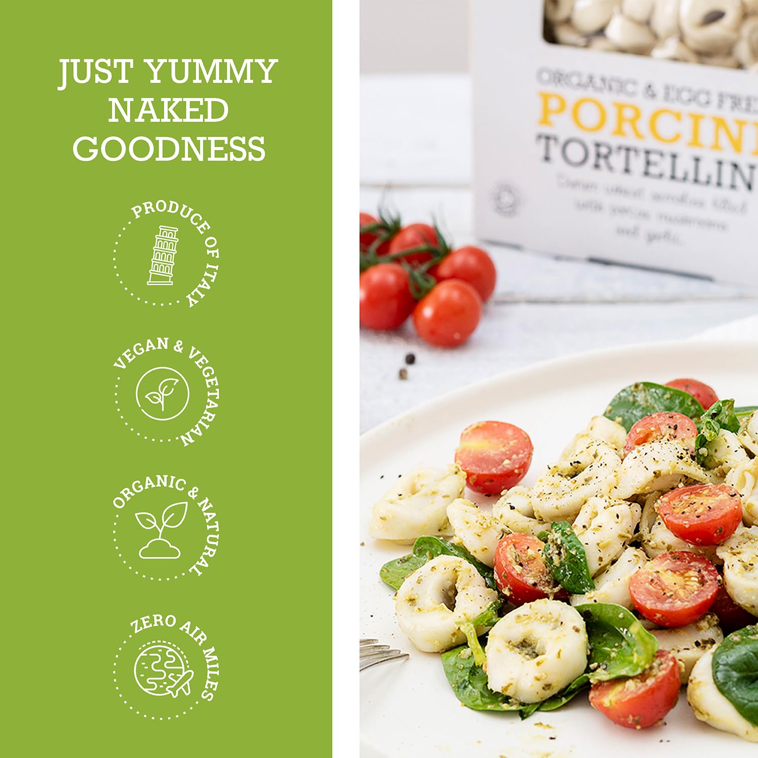 Mr Organic - Porcini Mushroom Tortellini 250g - Organic, Non-GMO, Egg-Free 4