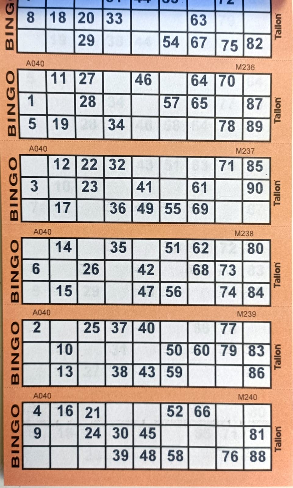 1ABOVE Bingo Tickets Stationery Book - Multi-Game Fun for Kids and Adults 8