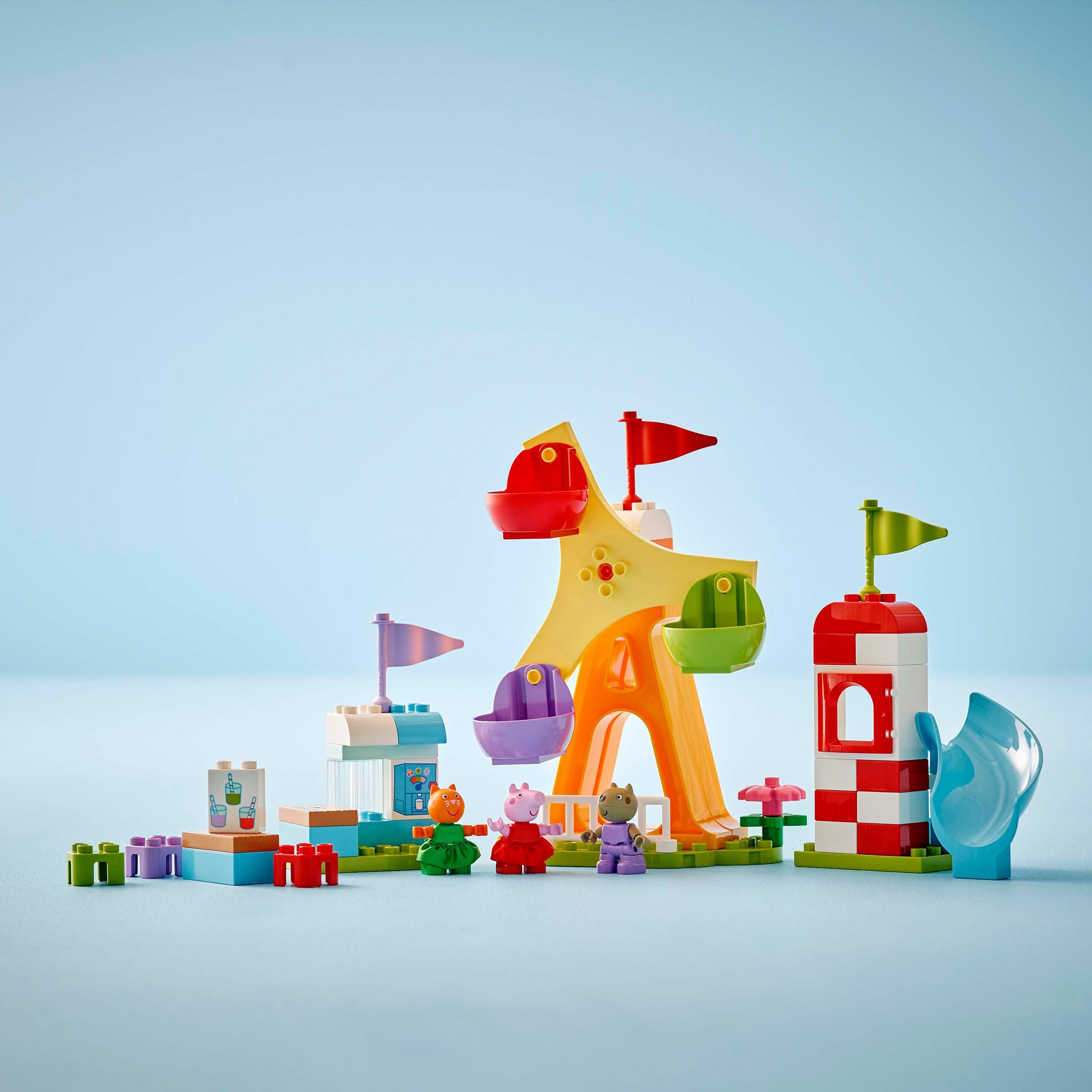 LEGO DUPLO Peppa Pig Funfair - Building Set for Toddlers 2+ 4