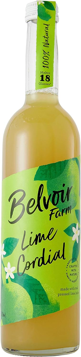 Belvoir Farm Lime Cordial - Fresh Pressed Lime Juice Drink (750ml)