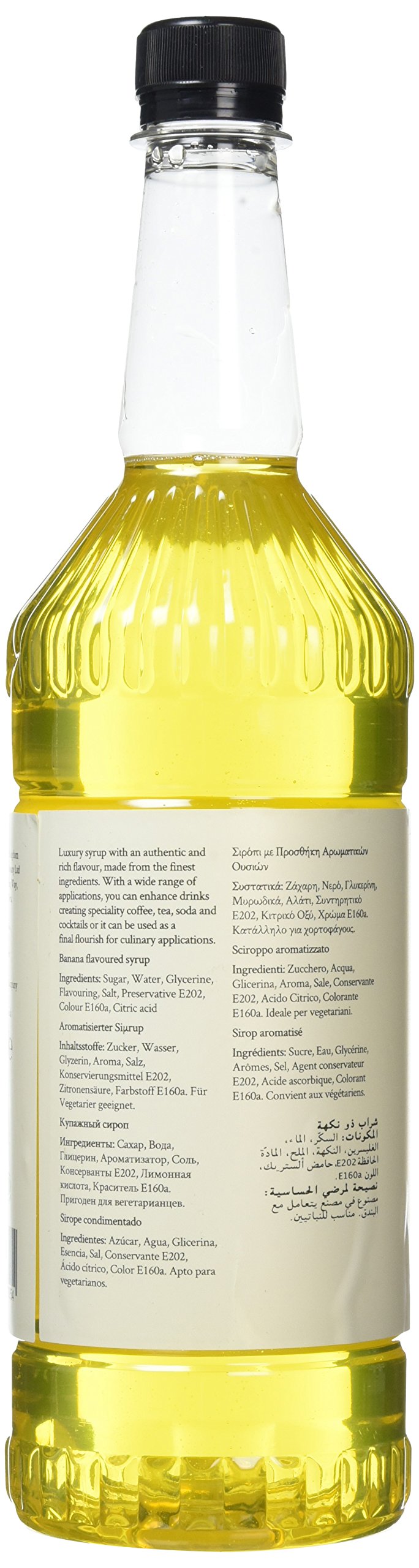 Simply - Banana Syrup Vegan & Nut Free Flavoured Syrup for Coffee, Cocktails, Baking