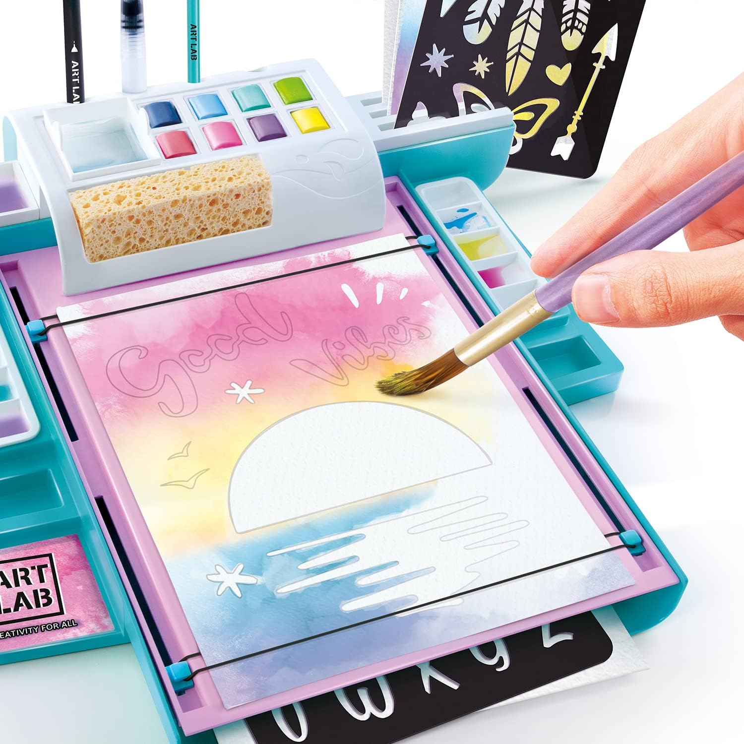 Art Lab ART 009 Watercolour Studio - Complete Art Set for Kids 6+ 9
