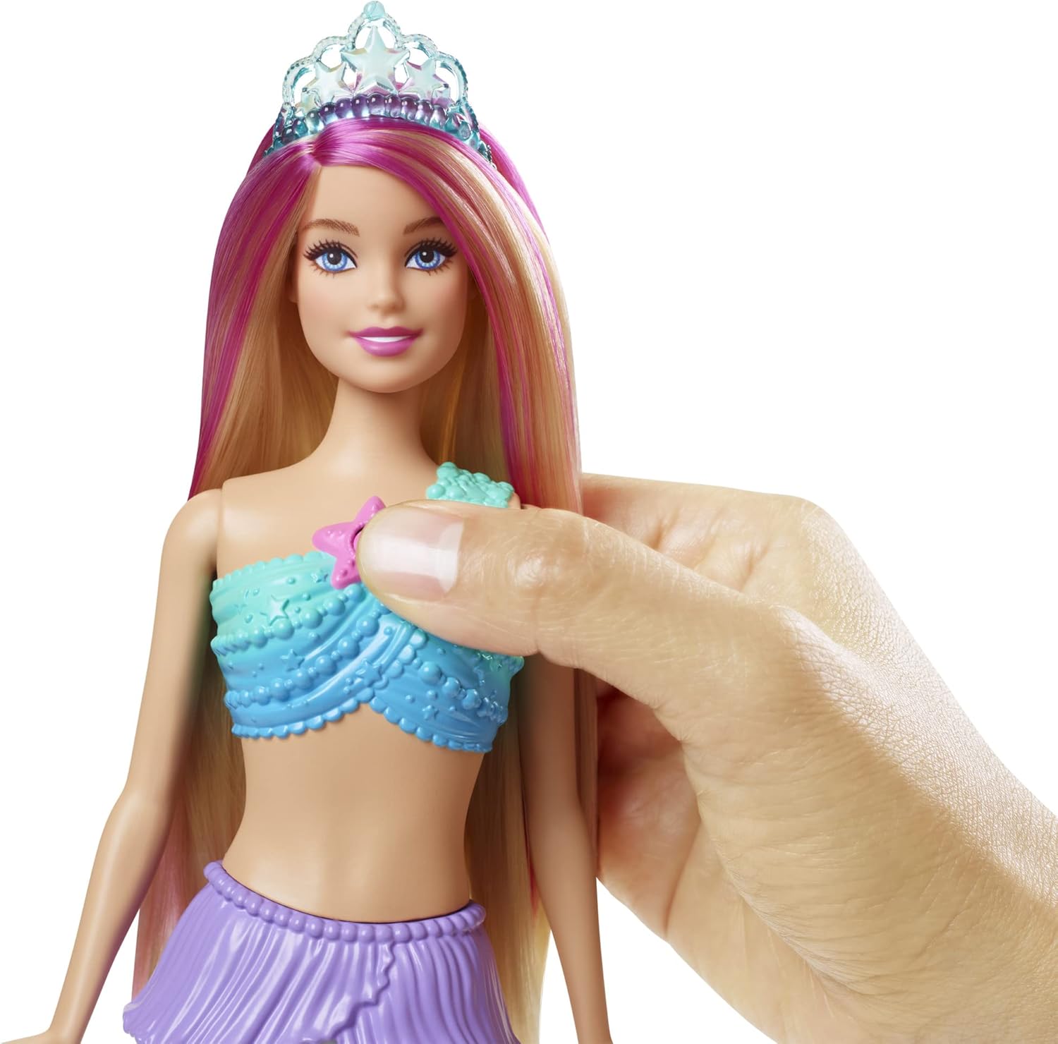 Barbie Dreamtopia Twinkle Lights Mermaid Doll - Light-Up Feature, Ages 3 to 9 3