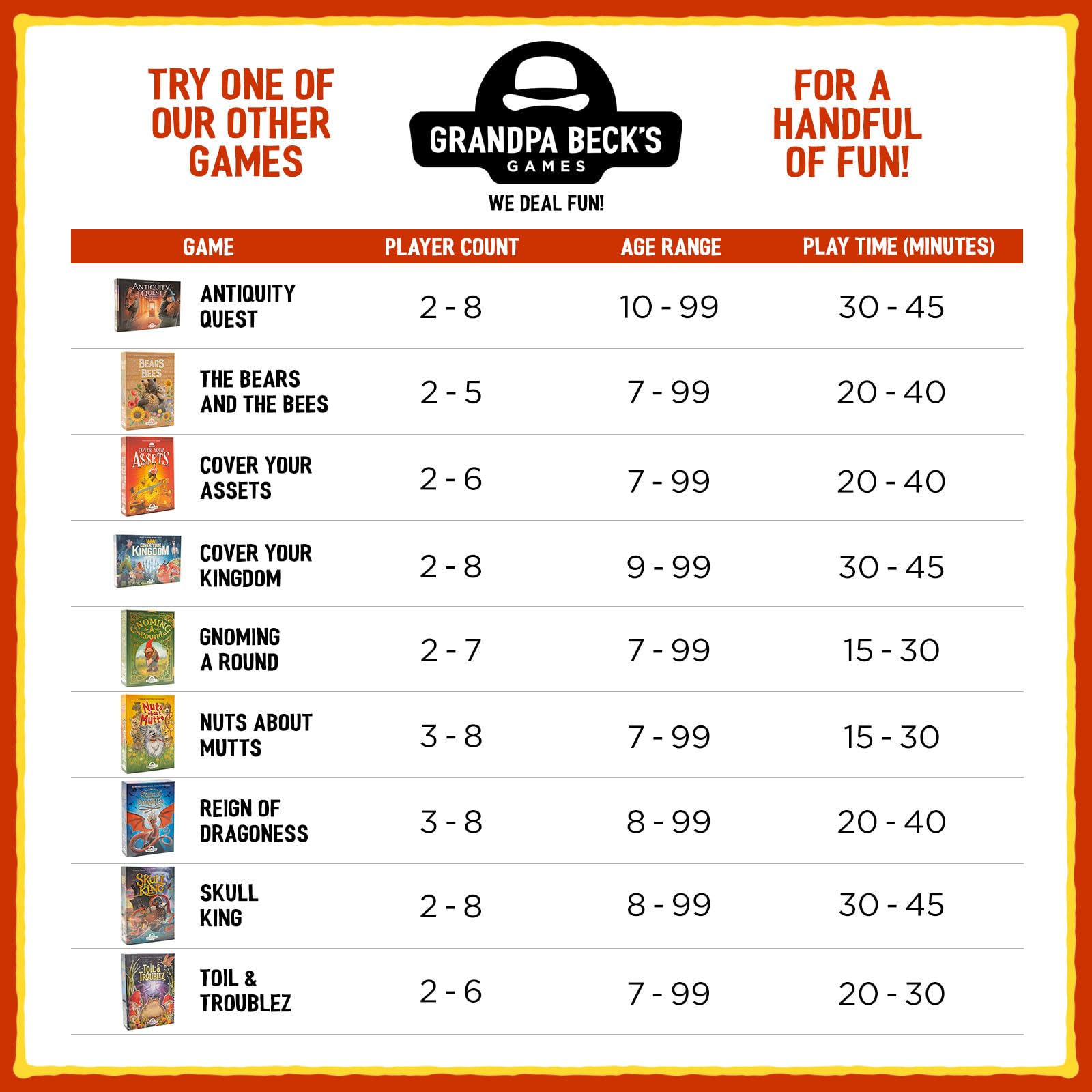 Grandpa Beck's The Bears and the Bees Card Game 15