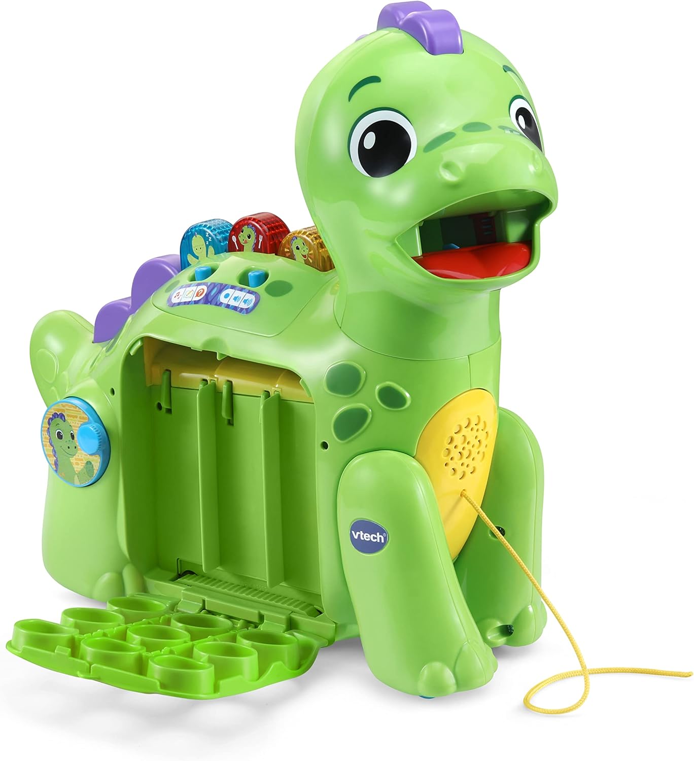 VTech Chomp-along Dino - Educational Musical Toddler Toy for Learning Numbers, Colours & Emotions 3