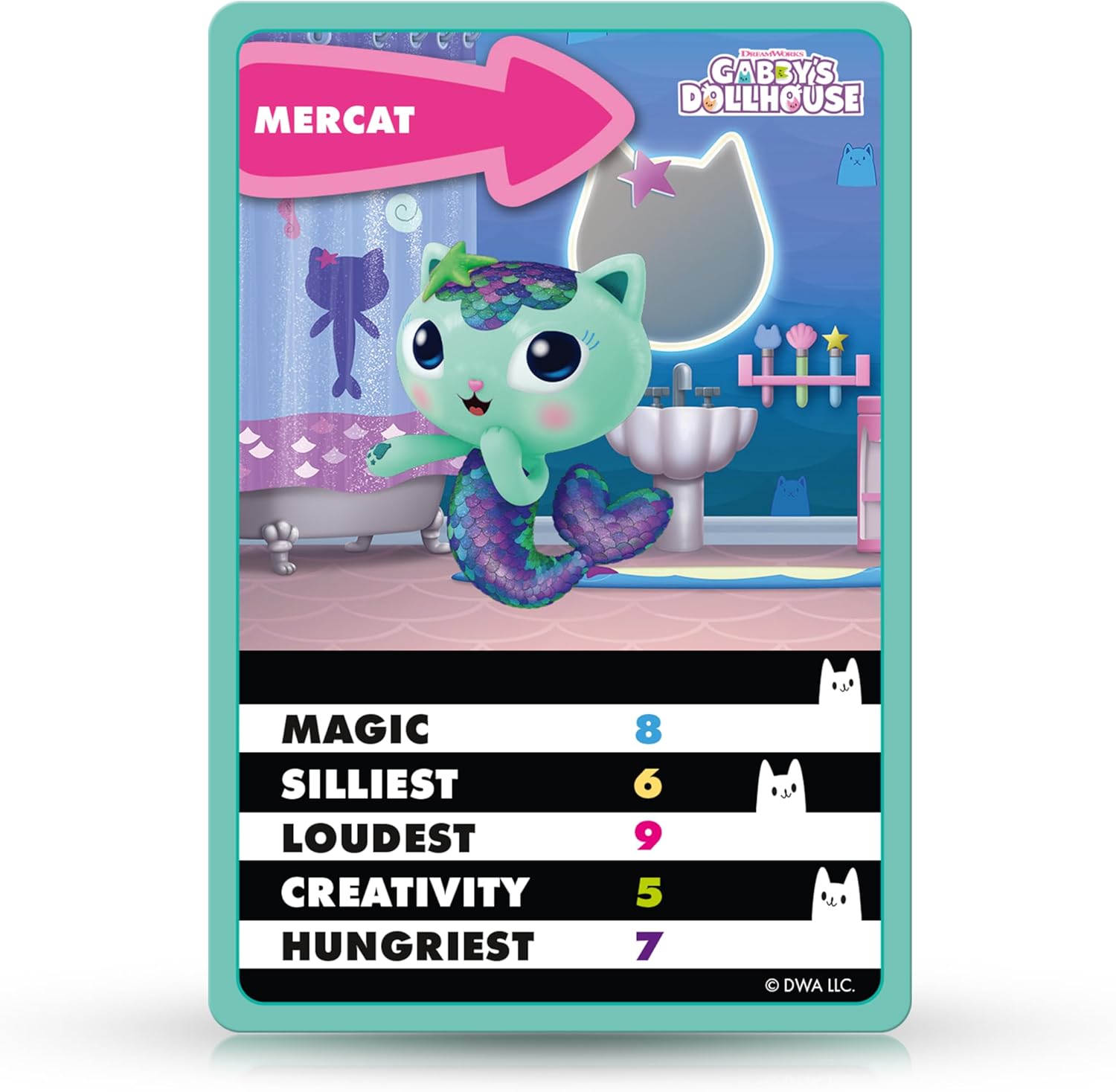 Top Trumps Junior Gabby’s Dollhouse Card Game with Luli-Loo, Carlita, and Kitt