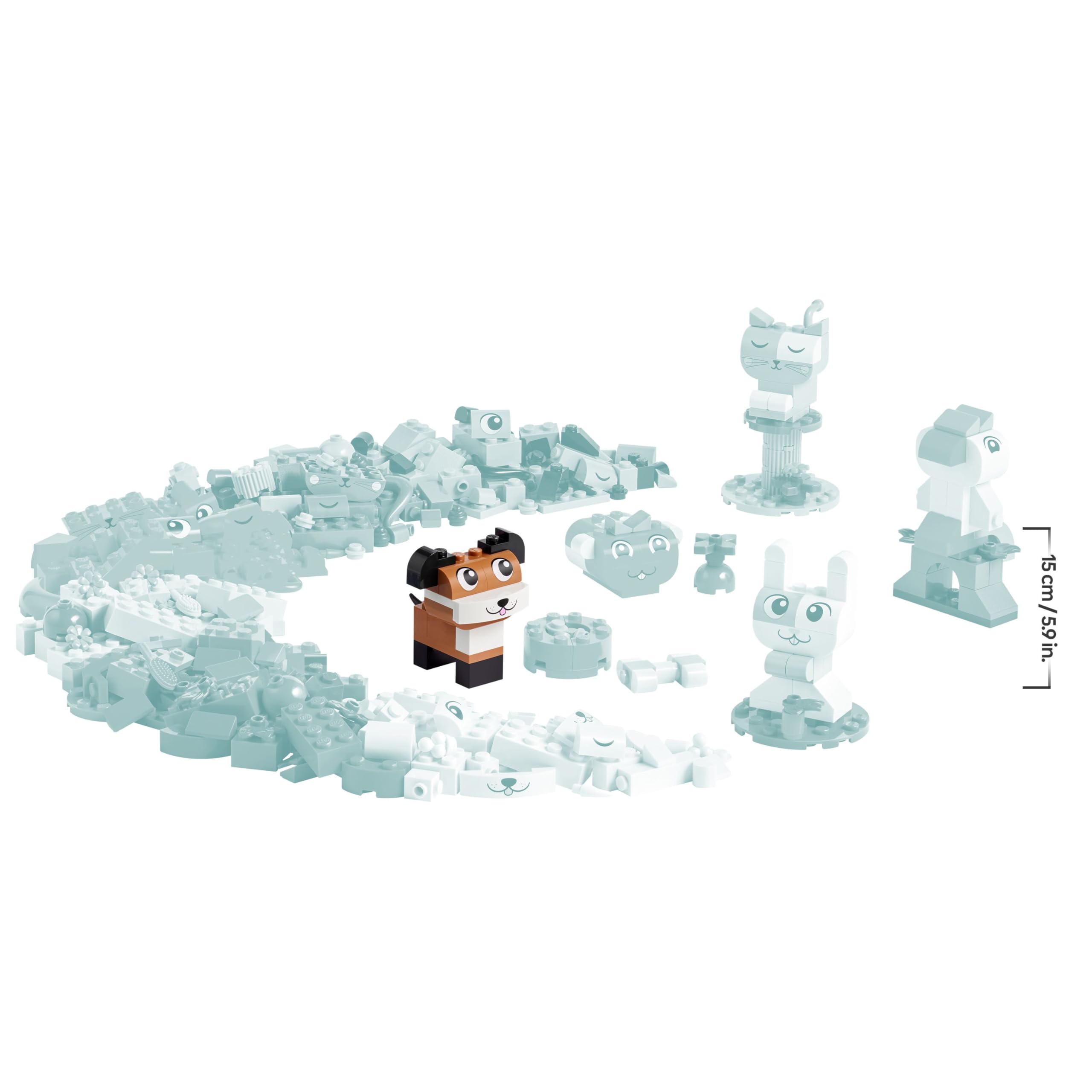 LEGO Classic Creative Pets - Animal Building Toy Set for Kids 5+ 8