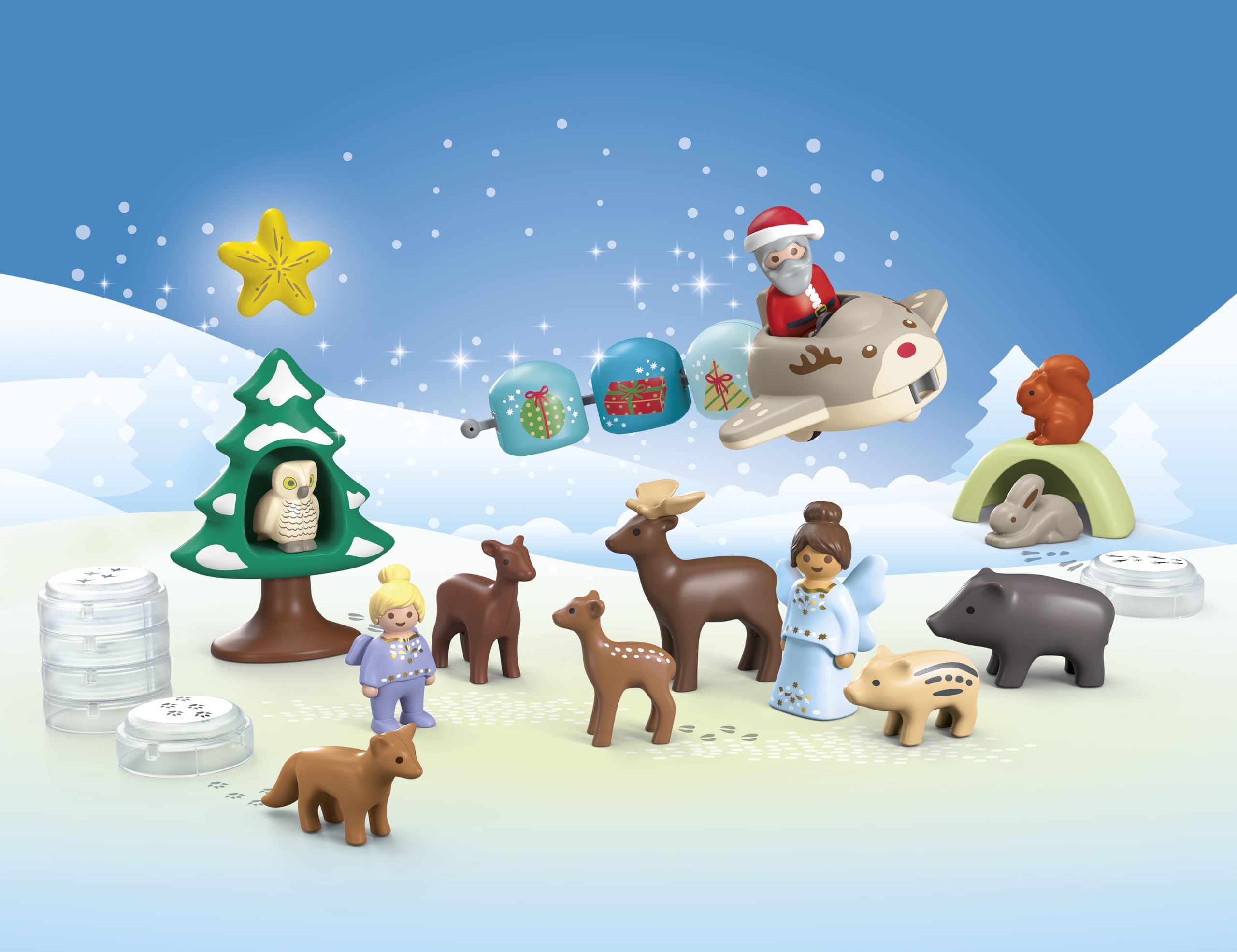 Playmobil 70297 Advent Calendar: Snowy Christmas Playset for Toddlers Ages 1+ 11