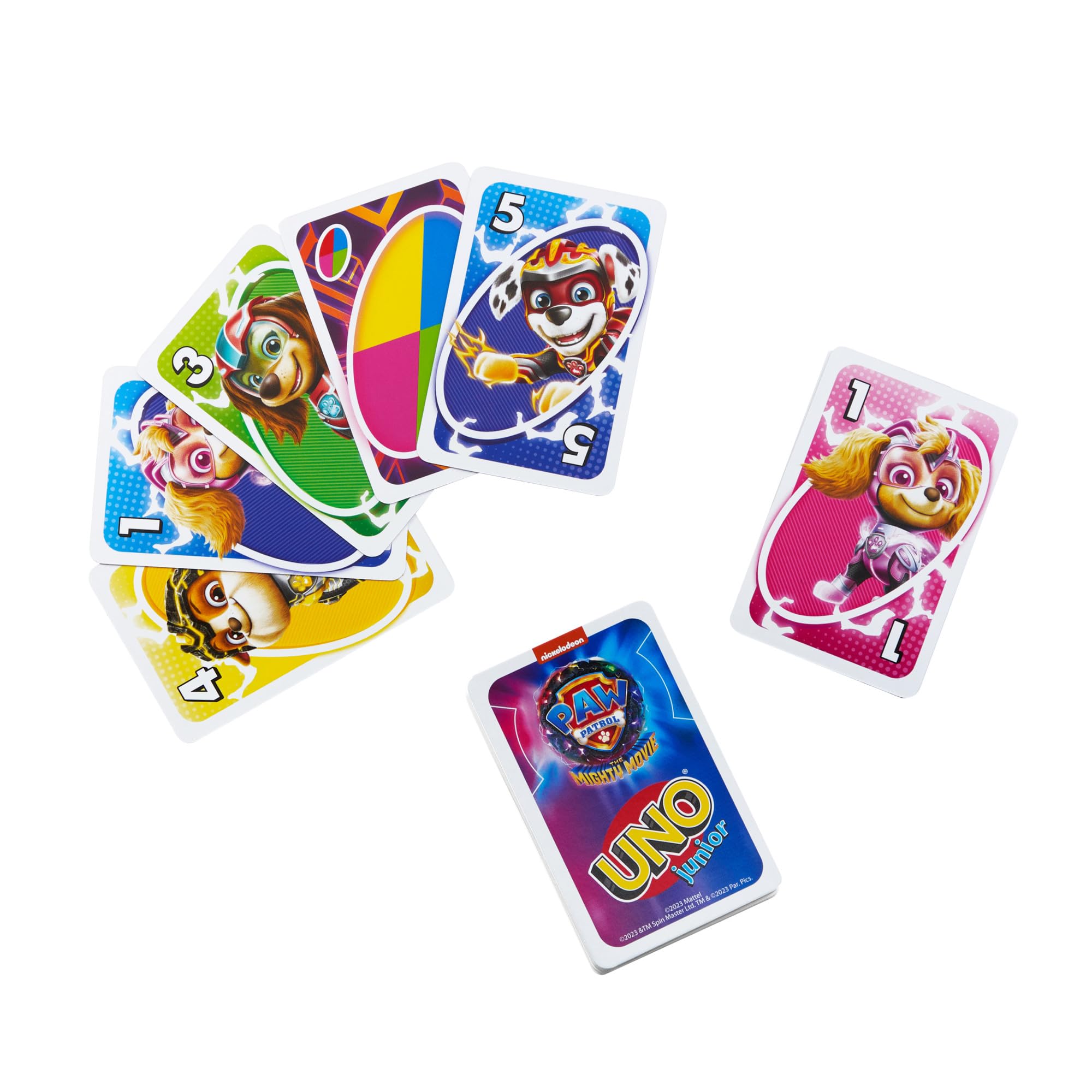 Mattel Games UNO Junior Paw Patrol: The Mighty Movie Kids Card Game 4